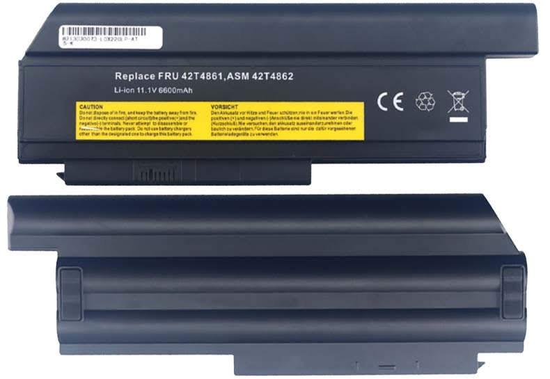 Baterie compatibila extinsa Laptop, Lenovo, ThinkPad 42T4863, 42T4865, 42T4866, 42T4867, 42T4875, 42T4876, 42T4901, 42T4902, 42Y4864, 45 N1025, 0A36283, 11.1V, 6600mAh, 732.26Wh