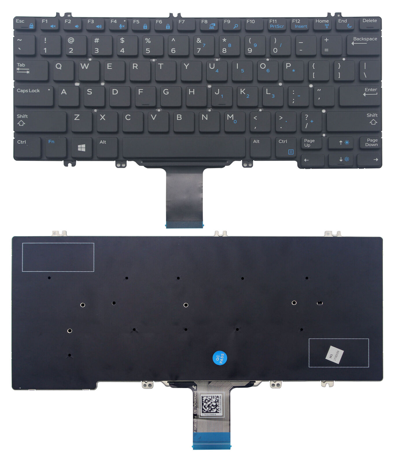 Tastatura Laptop, Dell, Latitude 5280, 5288, 5289, 5290, 7280, 7290, 7380, 7389, 7390, E5280, E5288, E7220, E7280, E7290, E7380, 1TC47, 01TC47, layout US