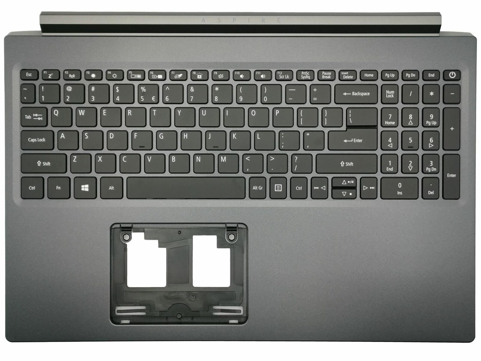 Carcasa superioara cu tastatura palmrest Laptop, Acer, Aspire A715-41G, A715-42G, A715-75G, N19C5, AP2Y200020, 6B.Q8LN2.001, iluminata, layout US