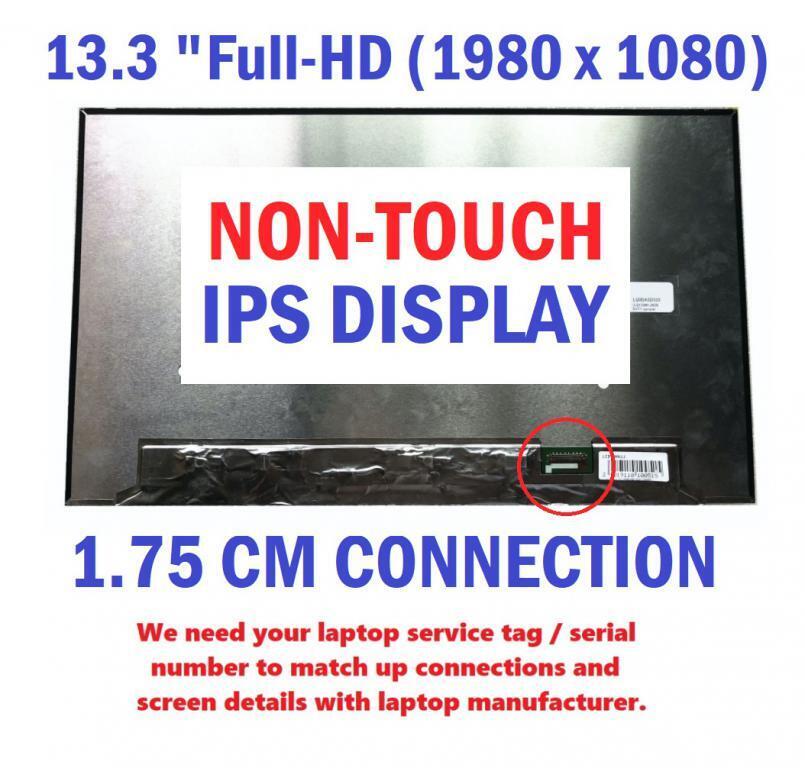 Display Laptop, Dell, Latitude 7320, 027HP5, 27HP5, NV133FHM-N4A, 13.3 inch, FHD, IPS, conector ingust 1.7cm, 30 pini