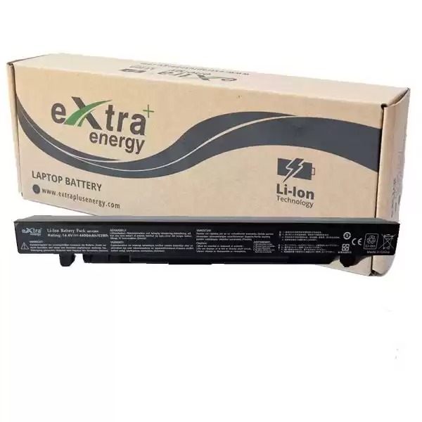 Baterie extinsa compatibila Laptop, Asus, R510C, R510CA, R510CC, R510E, R510EA, R510J, R510JD, R510JK, R510JX, R510L, R510LA, R510LB, R510LC, R510LD, R510LN, R510V, R510VB, R510VC, R510W, R510WA, 14.4V, 4400mAh, 63Wh