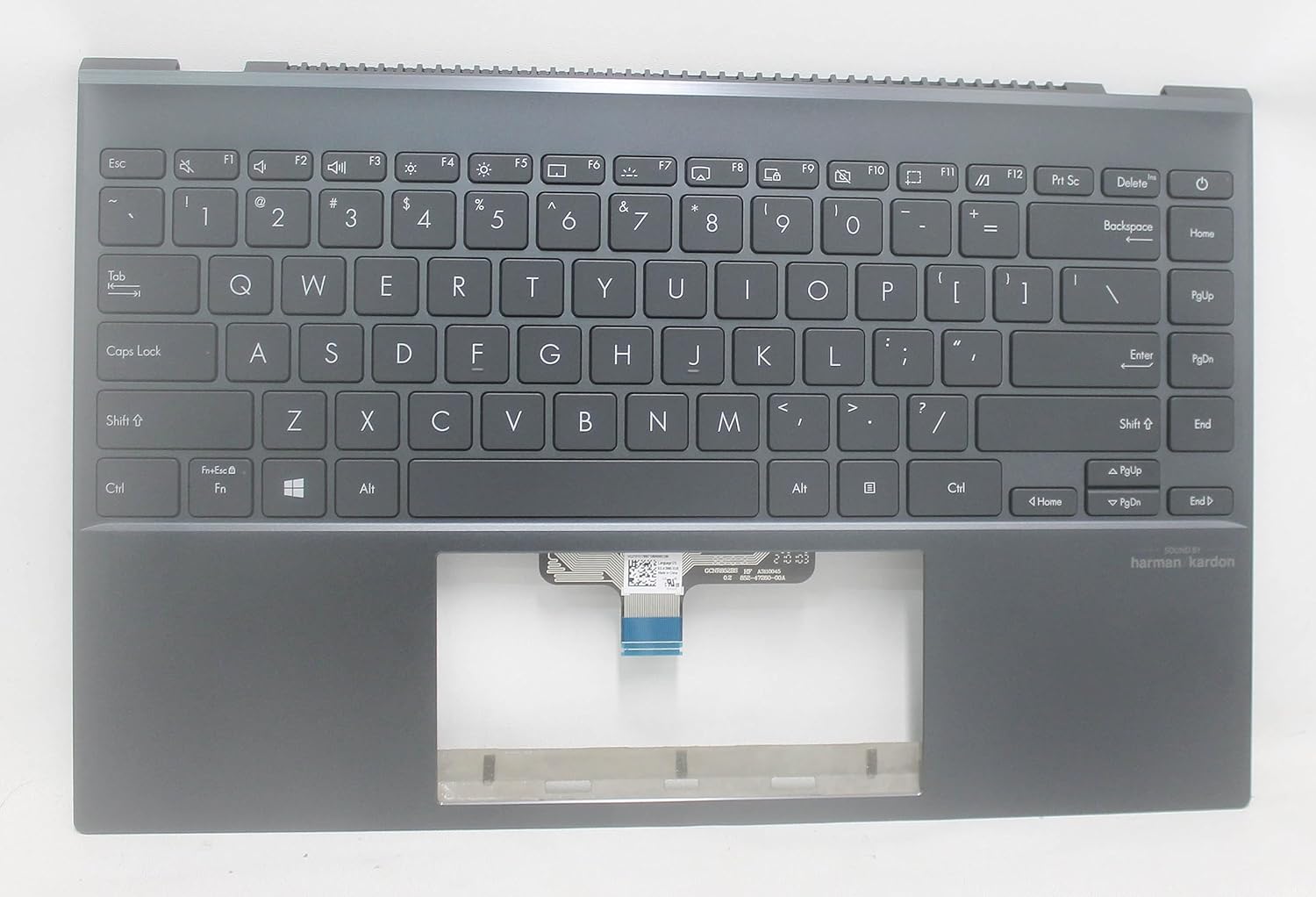 Carcasa superioara cu tastatura palmrest Laptop, Asus, ZenBook 14 UM425Q, UX425QA, 90NB0TV1-R30UI1, iluminata, layout US