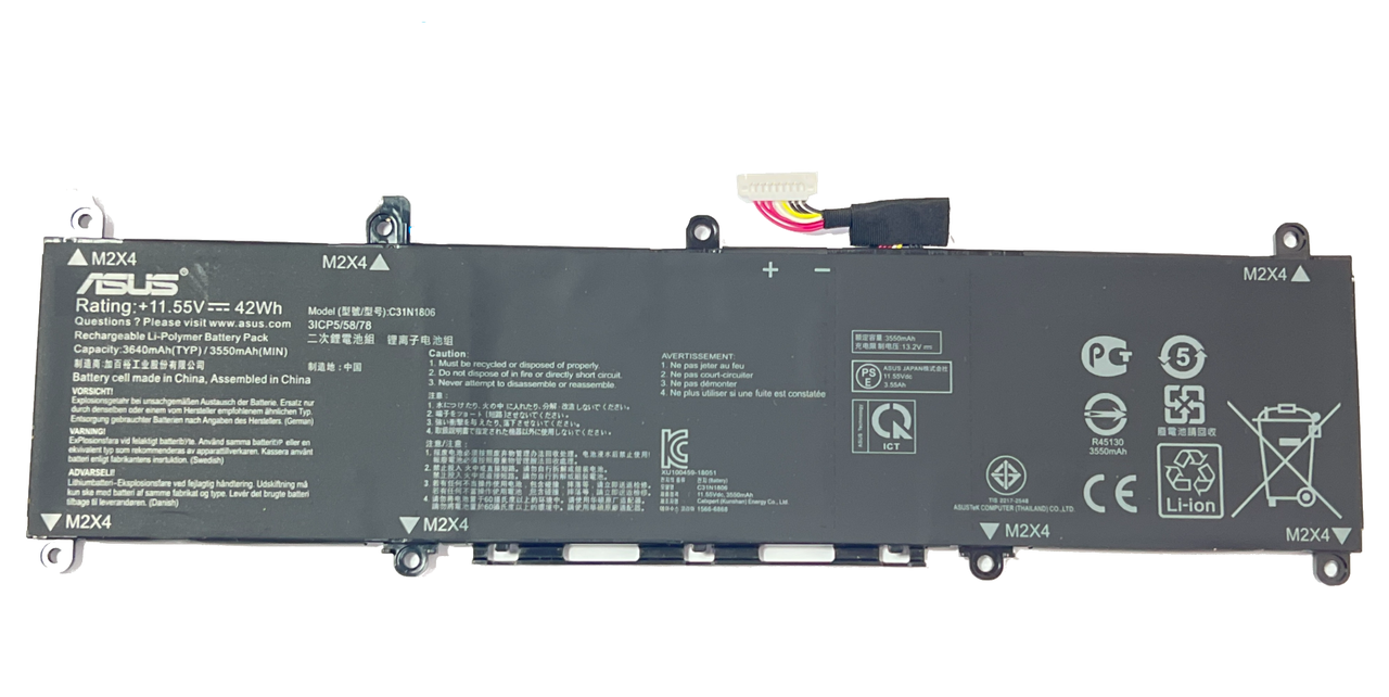 Baterie Laptop, Asus, VivoBook X330UN,  X330UA,  X330FL, X330FN, X330FA, K330, R330, 0B200-03030000, 0B200-03030100, 3ICP5/58/78, C31N1806, 11.55V, 3640mAh, 42Wh