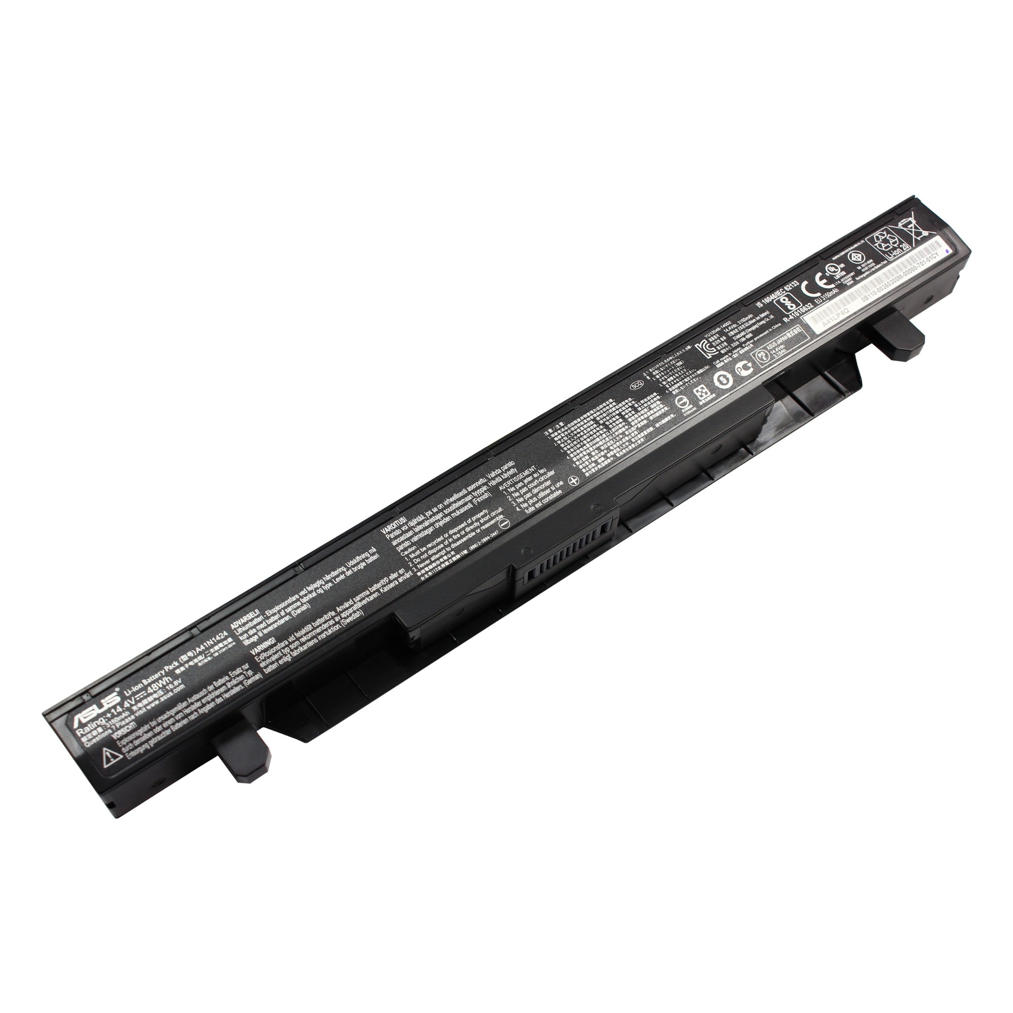 Baterie Laptop, Asus, ROG GL552, GL552J, GL552JX, GL552V, GL552VW, GL552VX, ZX50, ZX50J, ZX50JX, ZX50V, ZX50VW, ZX50VX, A41N1424, A41NI424, A4IN1424, A4INI424, 0B110-00350500, 14.4V, 3150mAh, 48Wh
