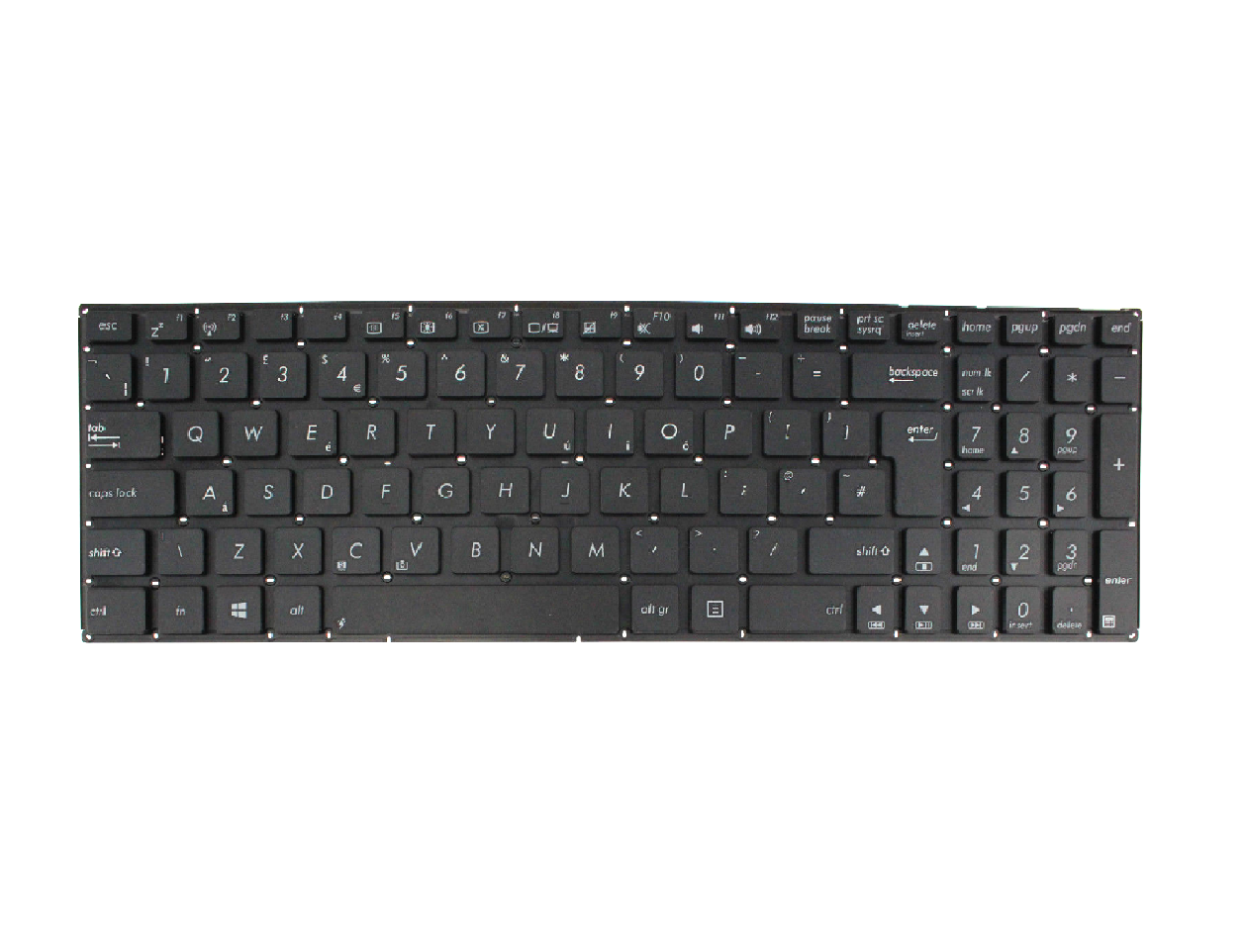Tastatura Laptop, Asus, X555, X555BA, X555BP, X555DA, X555DG, X555LA, X555LAB, X555LB, X555LD, X555LF, X555LI, X555LJ, X555LN, X555LNB, X555LP, X555LPB, X555YA, X555YI, X555QA, X555QG, X555SJ, X555UA, X555UB, X555UF, X555UJ, X555UQ, layout UK