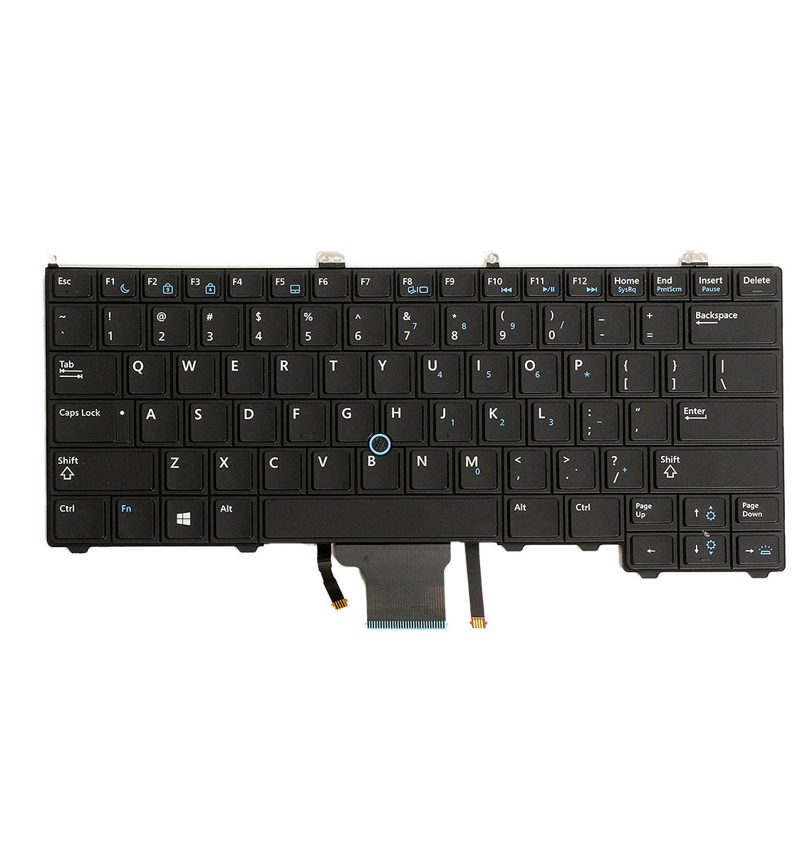 Tastatura Laptop, Dell, 4W6PV, cu point stick, iluminata