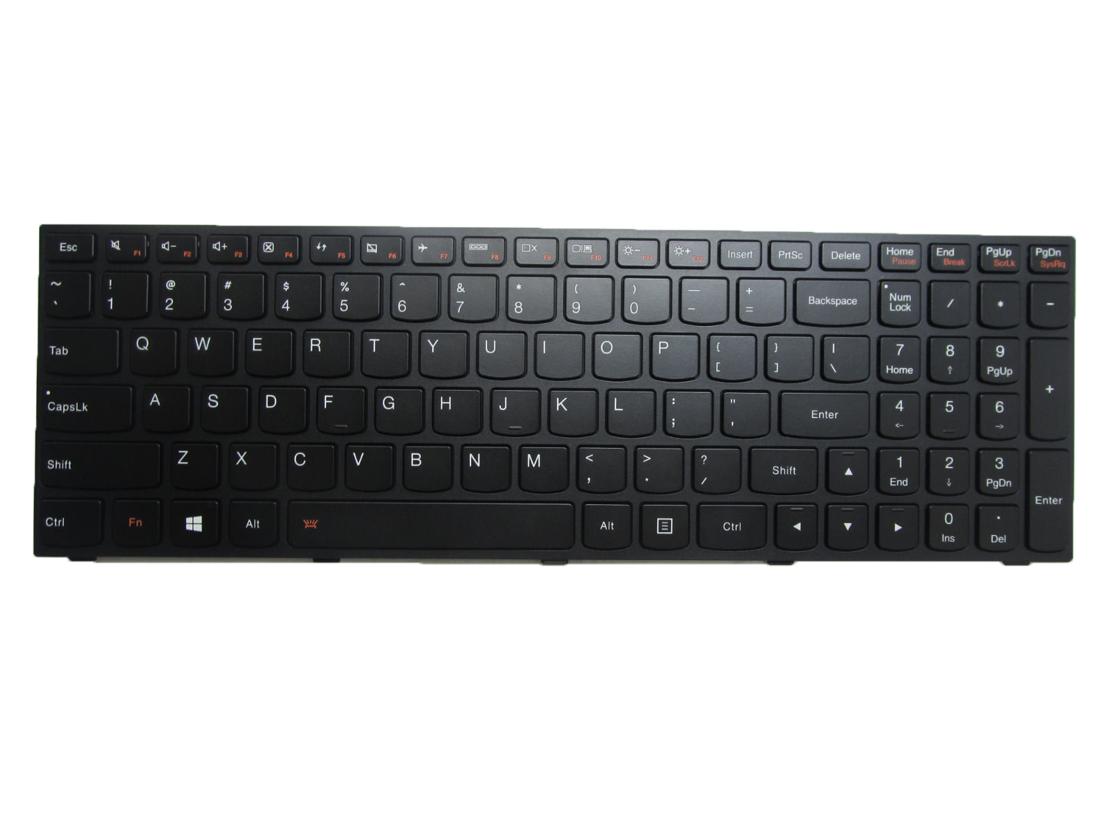 Tastatura Laptop, Lenovo, IdeaPad G50-70, G50-70AT, G50-70M, G50-75, G50-80, Z50-70, Z50-75, Z51-70, B50-70, B50-80, B70-80, M50-70, M50-80, G70-70, Z70-75, Z50-80, iluminata, neagra, layout US