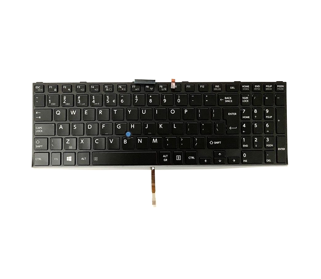 Tastatura Laptop, Toshiba, Tecra A50-C, Z50-C, Satellite PRO R50-C, iluminata, cu point sticker, layout US
