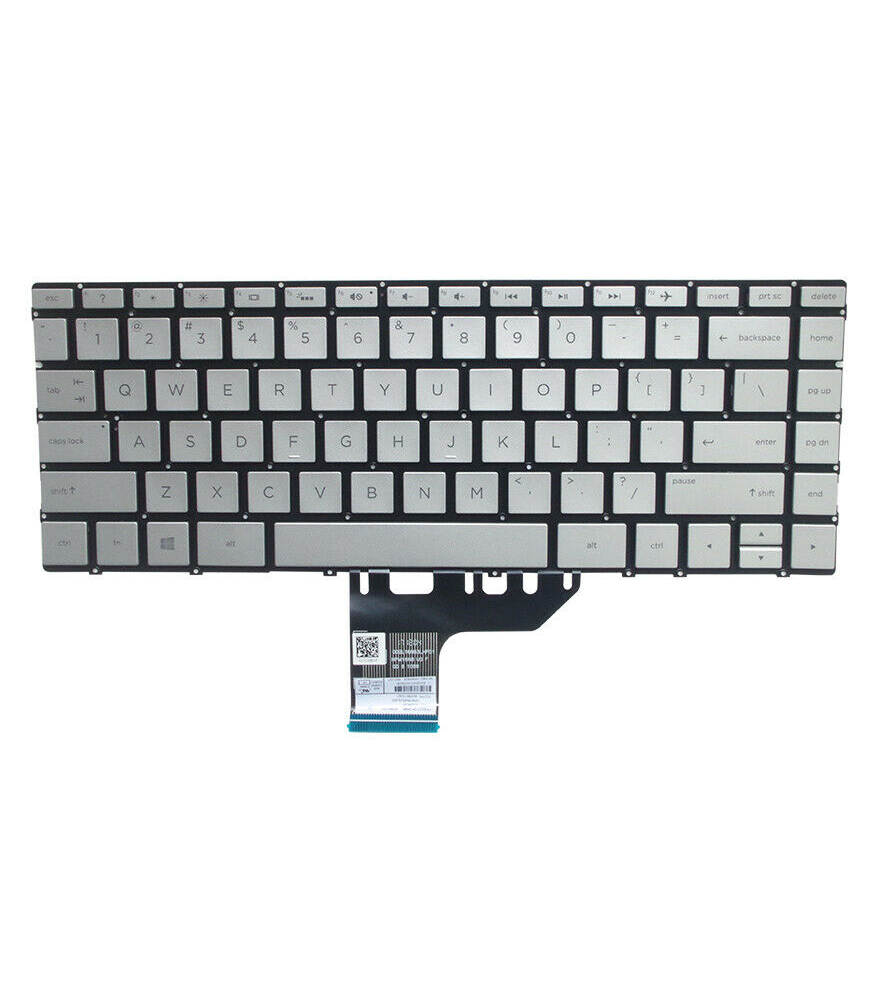Tastatura compatibila Laptop, HP, X360 Spectre Envy 13-AC, 13-AD, 13-AE, 13-AH, 13-AG, 13-AN, 13-AP, 13-AQ, 13-AR, 13-W, 13T-AH, 13T-AQ, TPN-W133, TPN-W144, 9Z.NECBQ.K01, iluminata, argintie, layout US