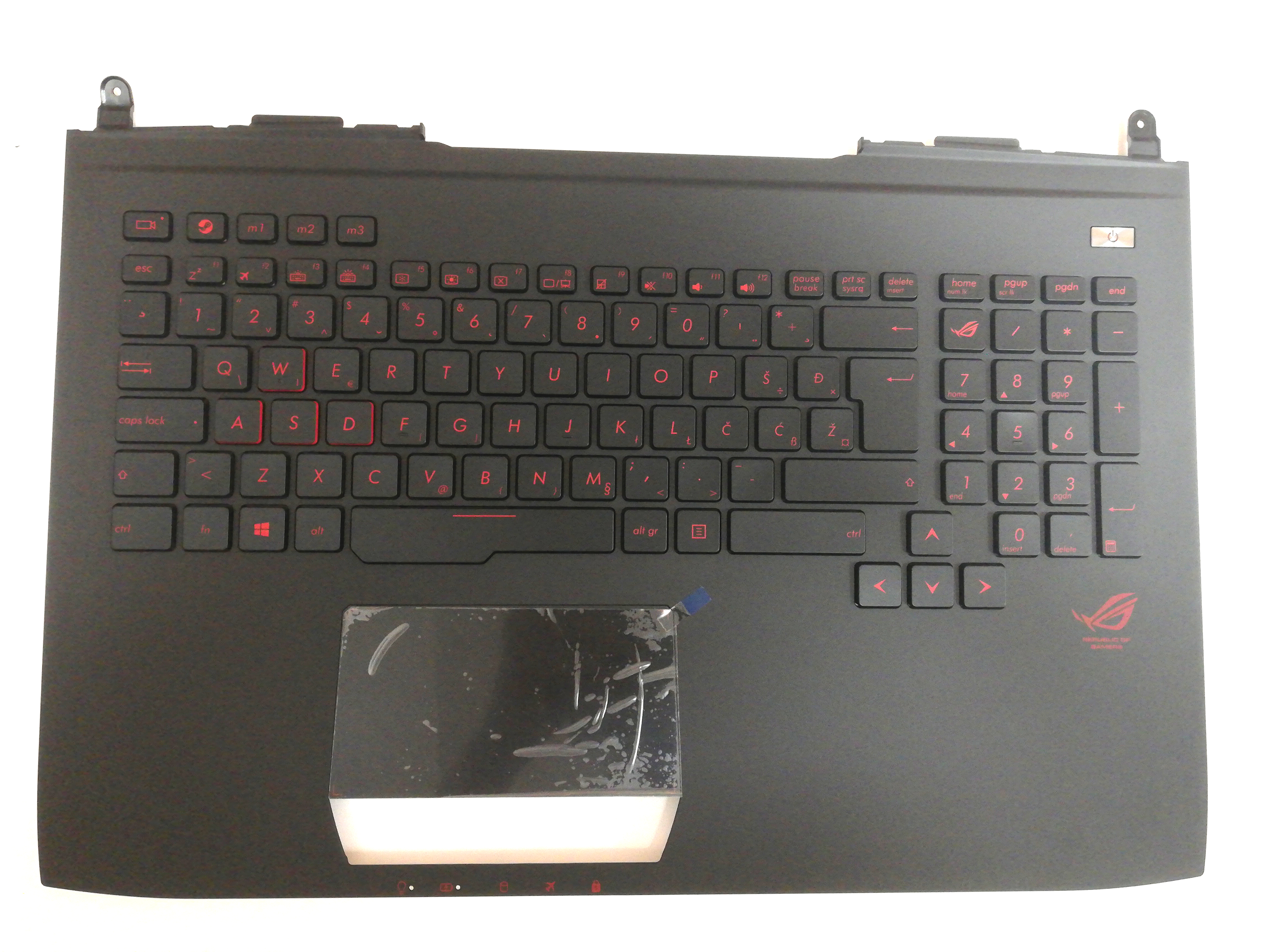 Carcasa superioara palmrest cu tastatura Laptop Asus ROG G751JM layout HB