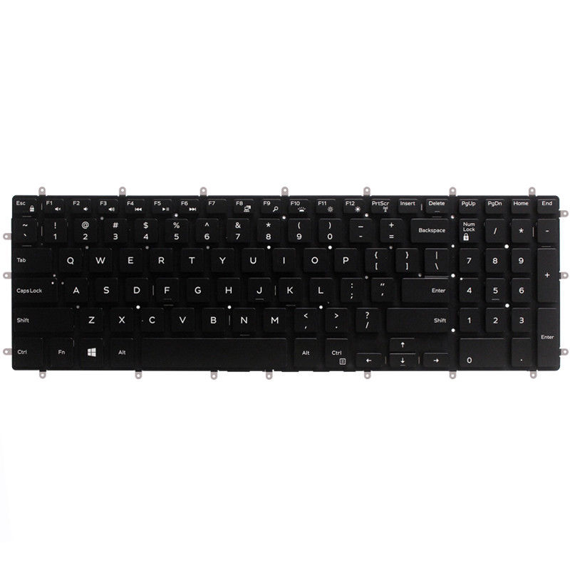 Tastatura Laptop, Dell, Vostro 3580, P75F, P75F010, iluminata, neagra, layout US