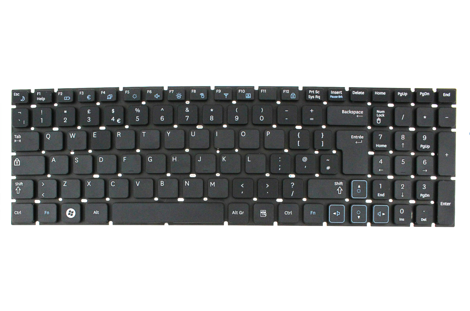 Tastatura Laptop, Samsung, RV511, fara rama, UK