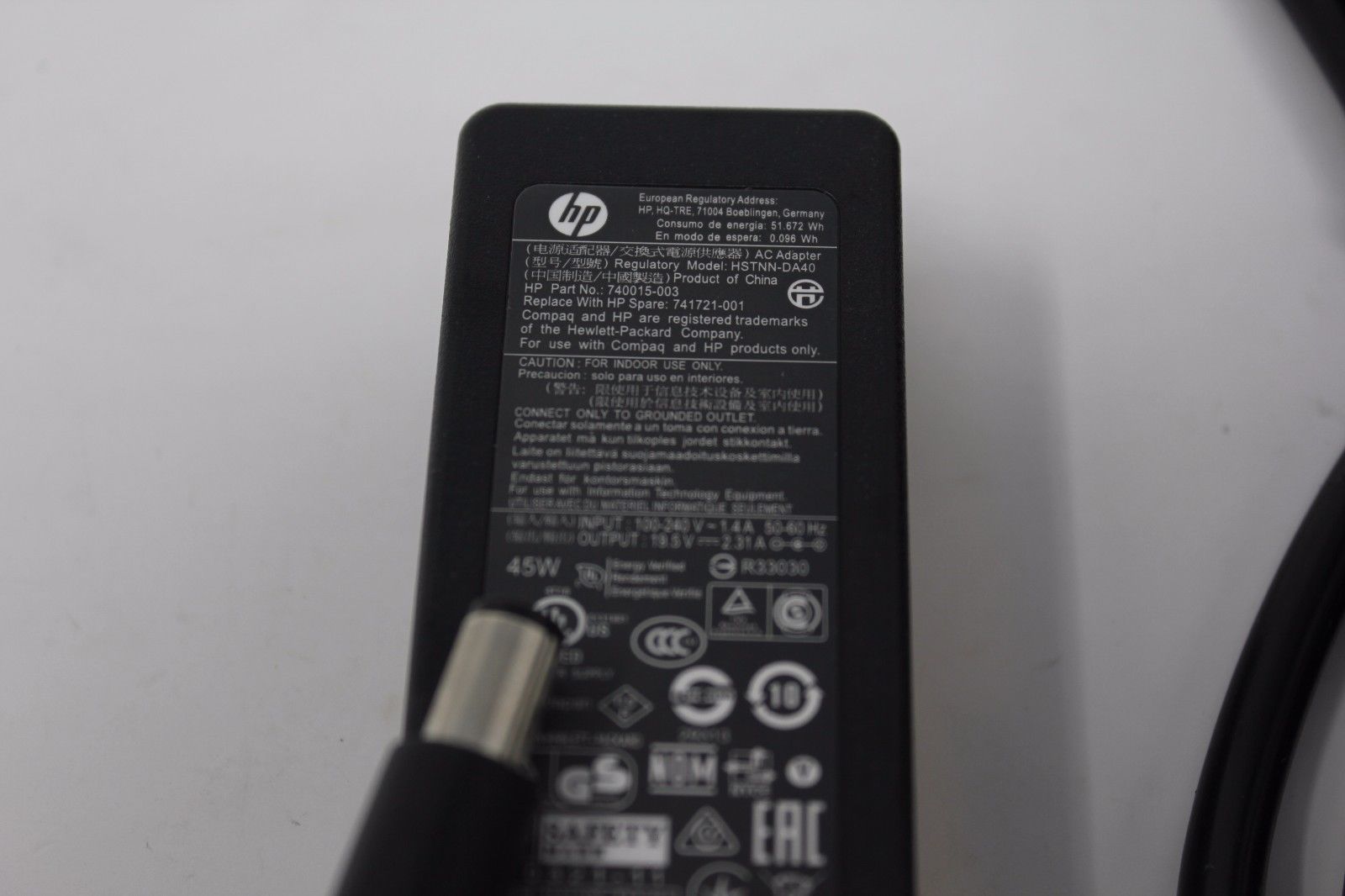 Incarcator Laptop  HP ProBook G1 Notebook 45W 19.5V 2.31A