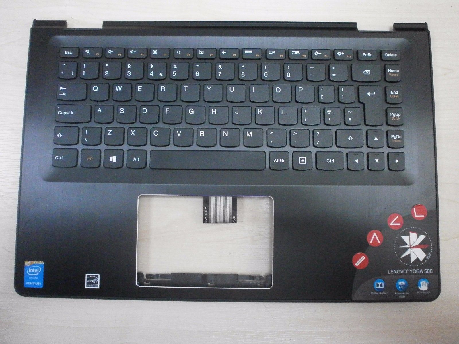 Palmrest carcasa superioara cu tastatura Lenovo Yoga 500-14IBD