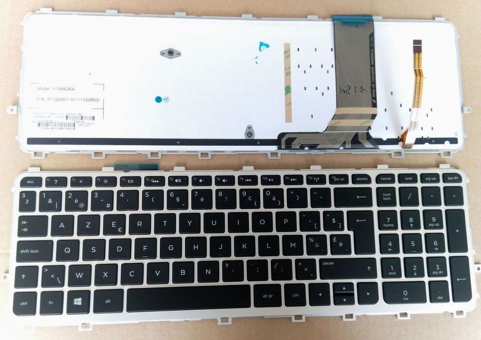 Tastatura Laptop HP Envy 17-j000 iluminata cu rama layout Franta