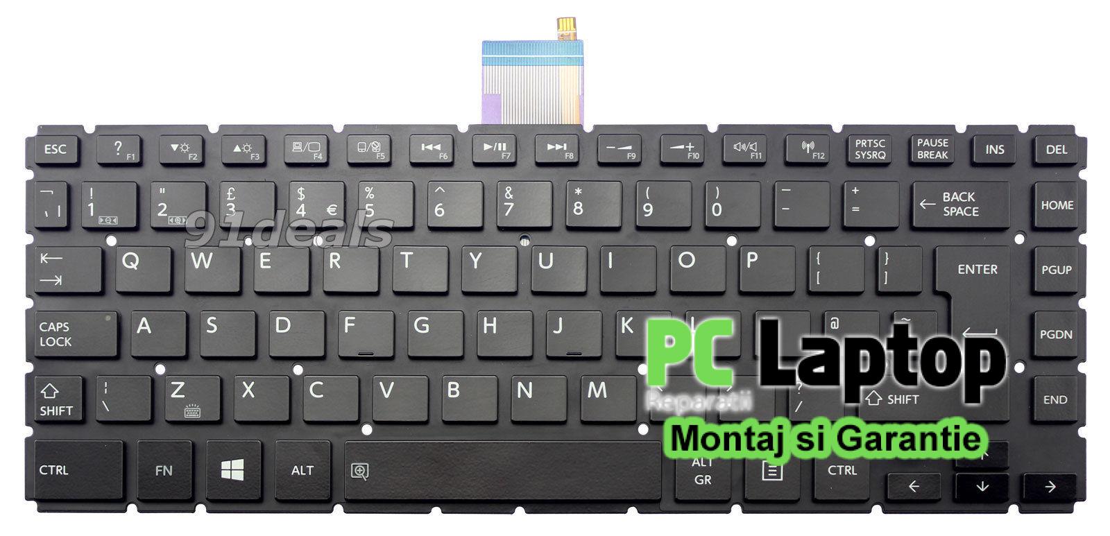 Tastatura Laptop Toshiba L40-B fara rama uk iluminata