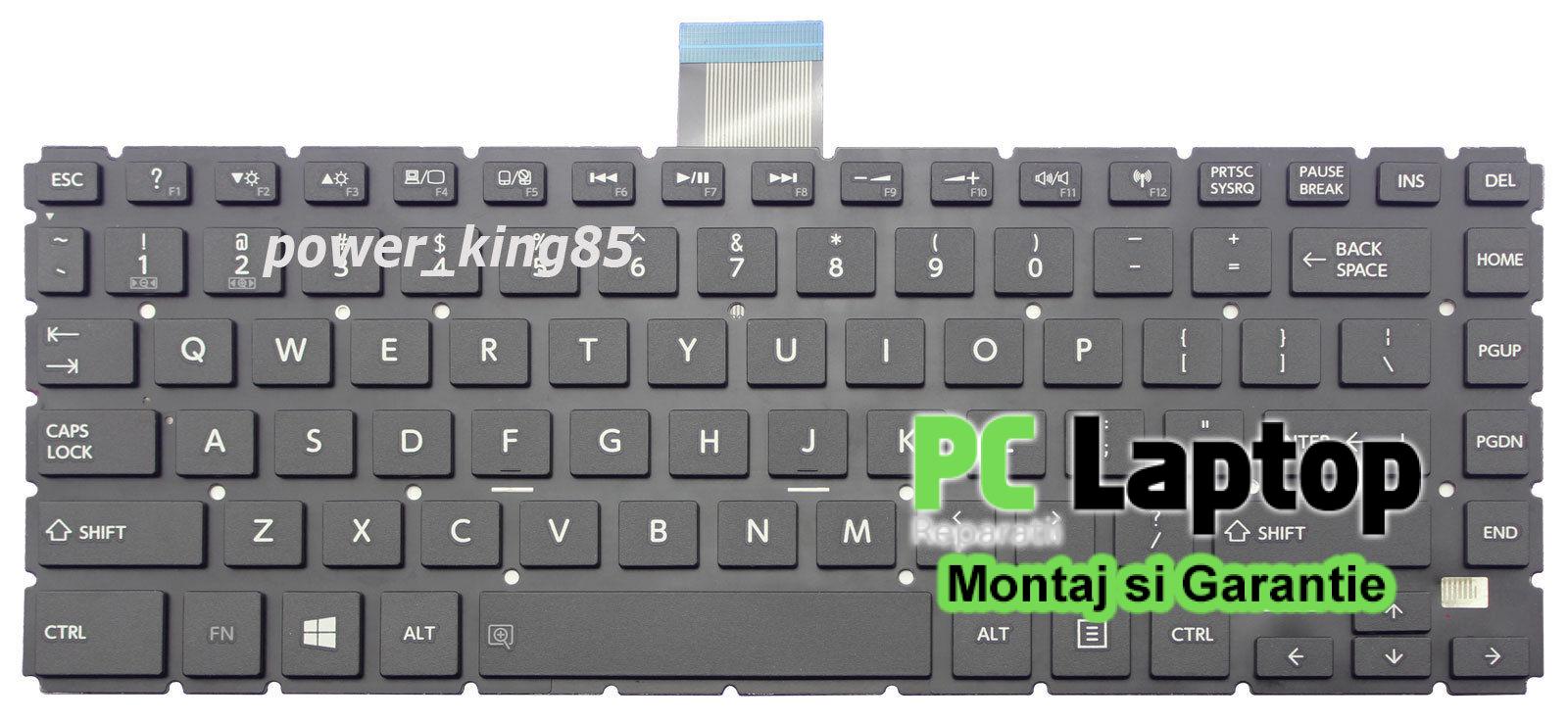Tastatura Laptop Toshiba L40-B fara rama us neagra