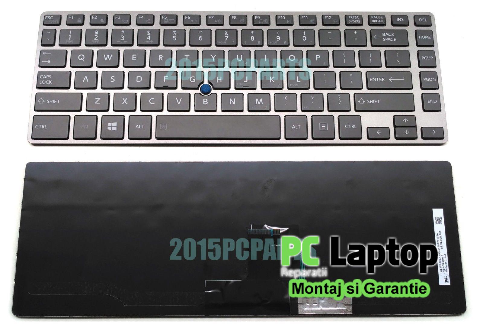 Tastatura Laptop Toshiba Tecra Z40-B1420 with mouse pointer