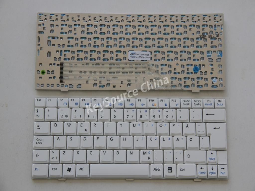 Tastatura laptop MSI U90 UK alba sh