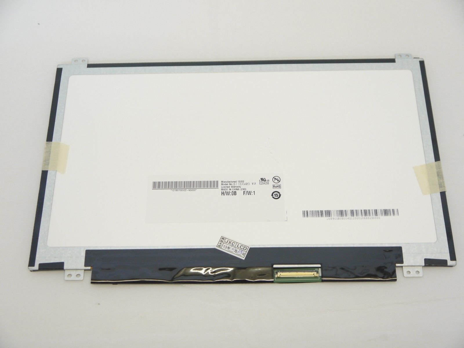 Display laptop, B116XW03 V.2, 11.6 inch, LED, HD, 1366x768, slim, 40 pini, prinderi sus jos