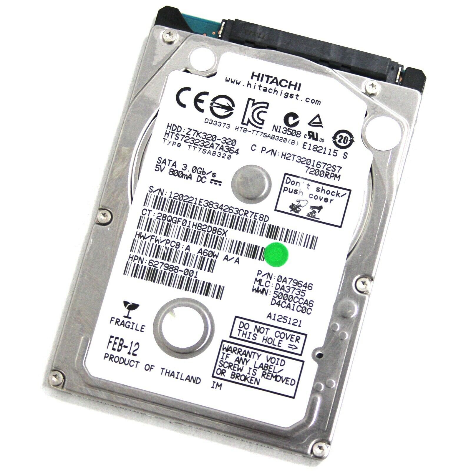 Hard Disk Laptop HGST 320GB 7200RPM Z7K320 HTS723232A7A364