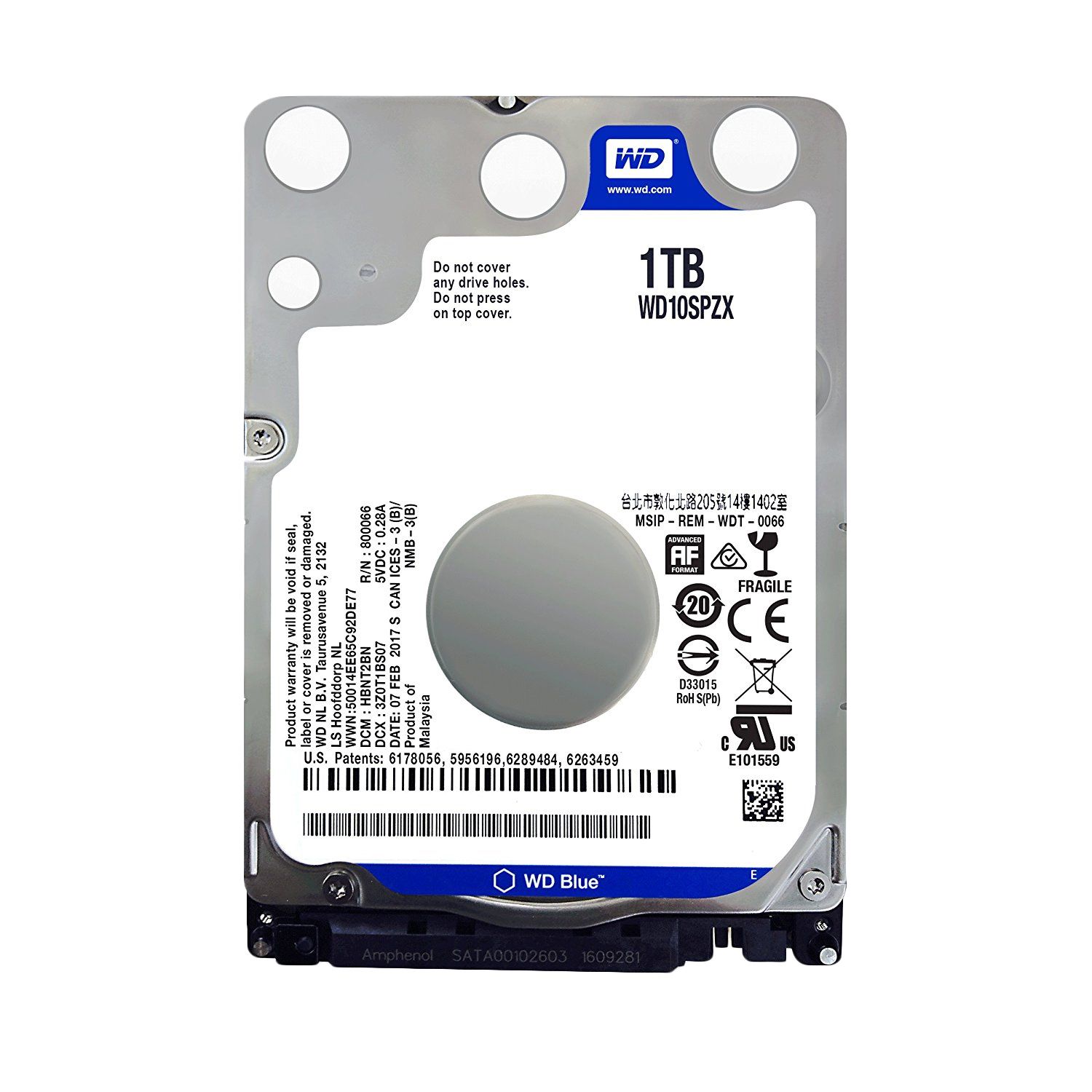 Hard Disk Laptop WD Blue WD10SPZX, 1TB, 5400rpm, SATA 3