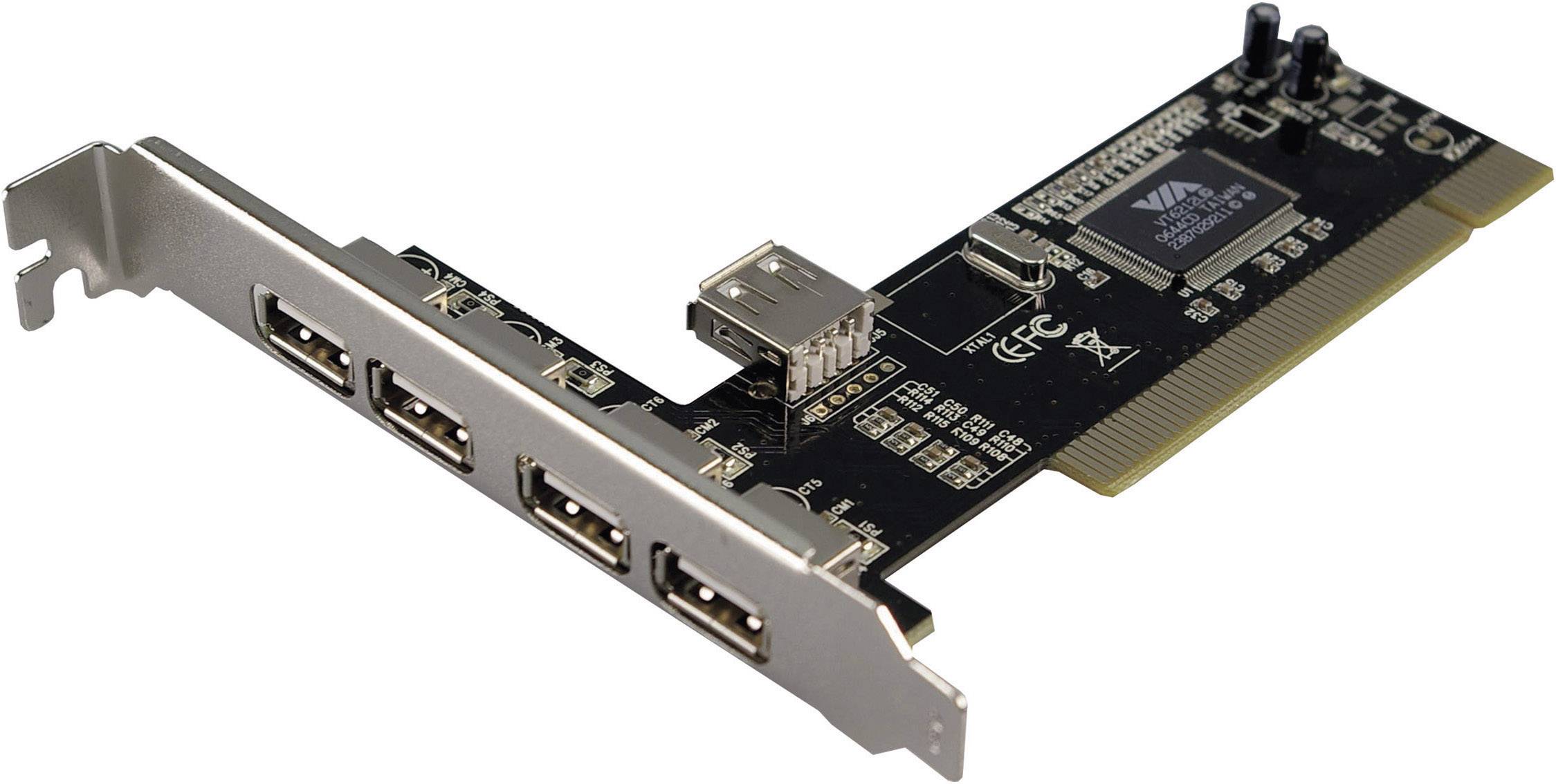 HUB Logilink USB 2.0 4 + 1 Port PCI Card