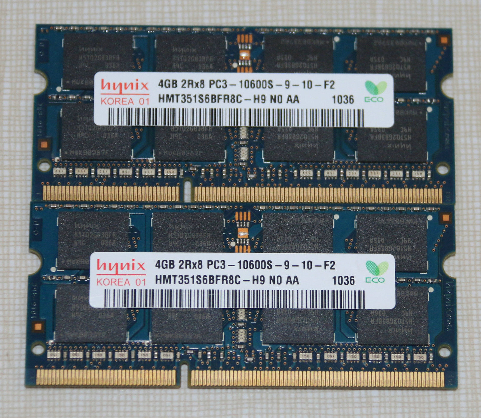 Kit Memorie Laptop DDR3 2 x 4 GB (8GB) 1333 Mhz PC3 10600s Garantie 6 luni