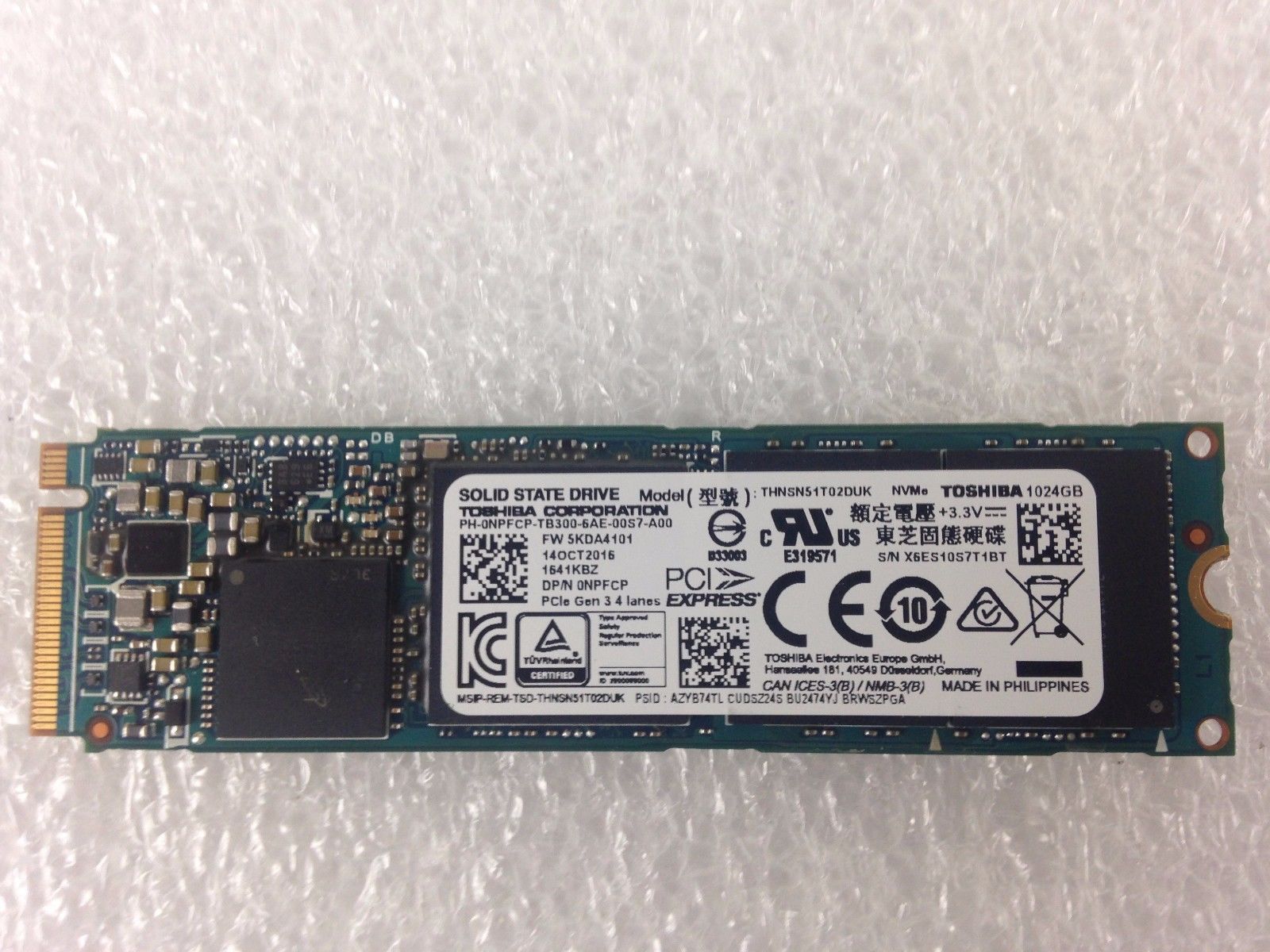 SSD M.2 Toshiba 1TB thnsn51t02duk