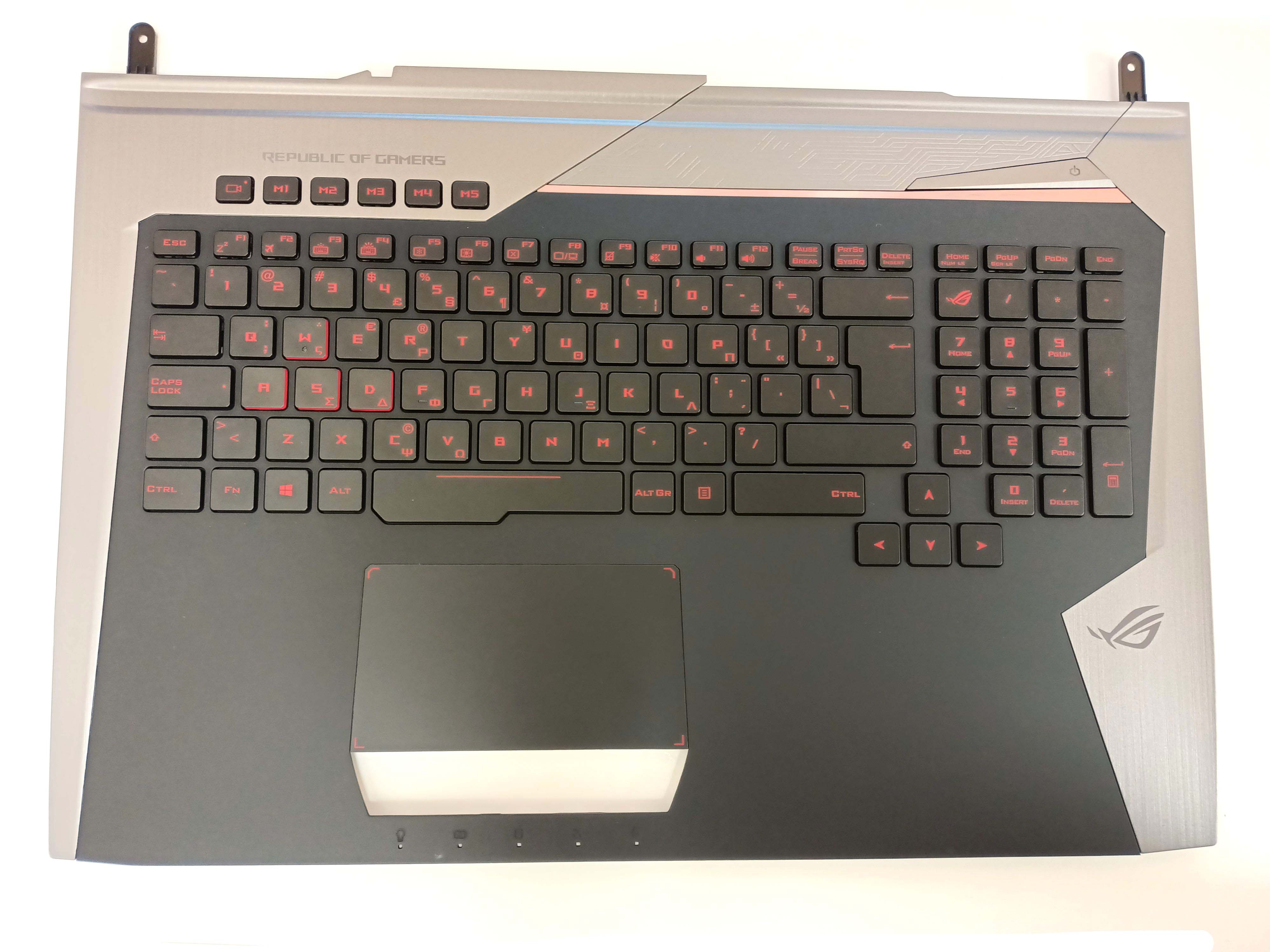 Carcasa superioara cu tastatura palmrest Laptop, Asus, G752, G752V, G752VT, G752VS, iluminata, layout GK