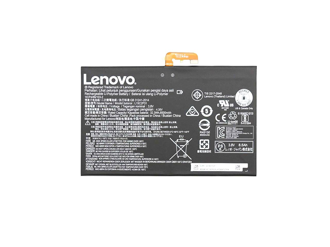 Baterie Tableta, Lenovo, Yoga Book YB1-X91F, YB1-X91L, YB1-X91X, 32.3Wh, 8500mAh