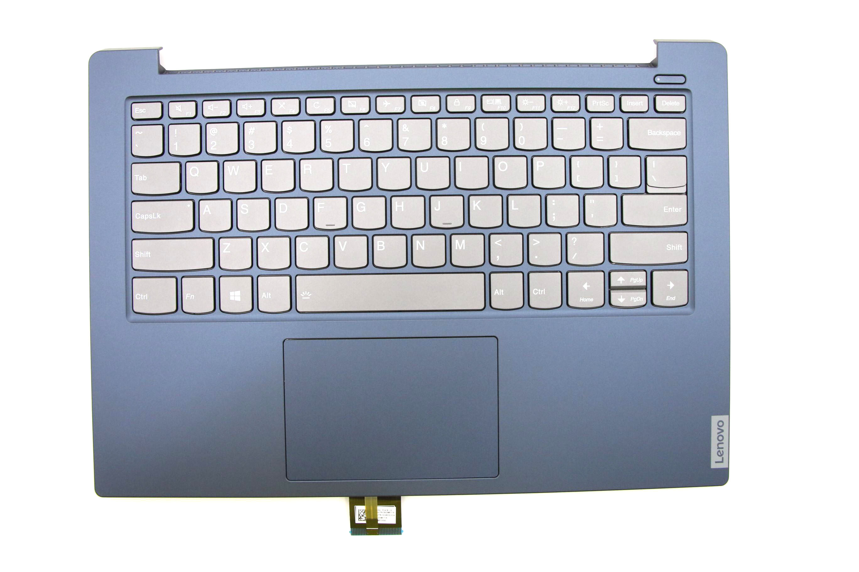 Carcasa superioara cu tastatura palmrest Laptop, Lenovo, IdeaPad S340-14IIL Type 81VW, 81WJ, 5CB0S18588, ET2GK000300, Abyss Blue, iluminata, layout US