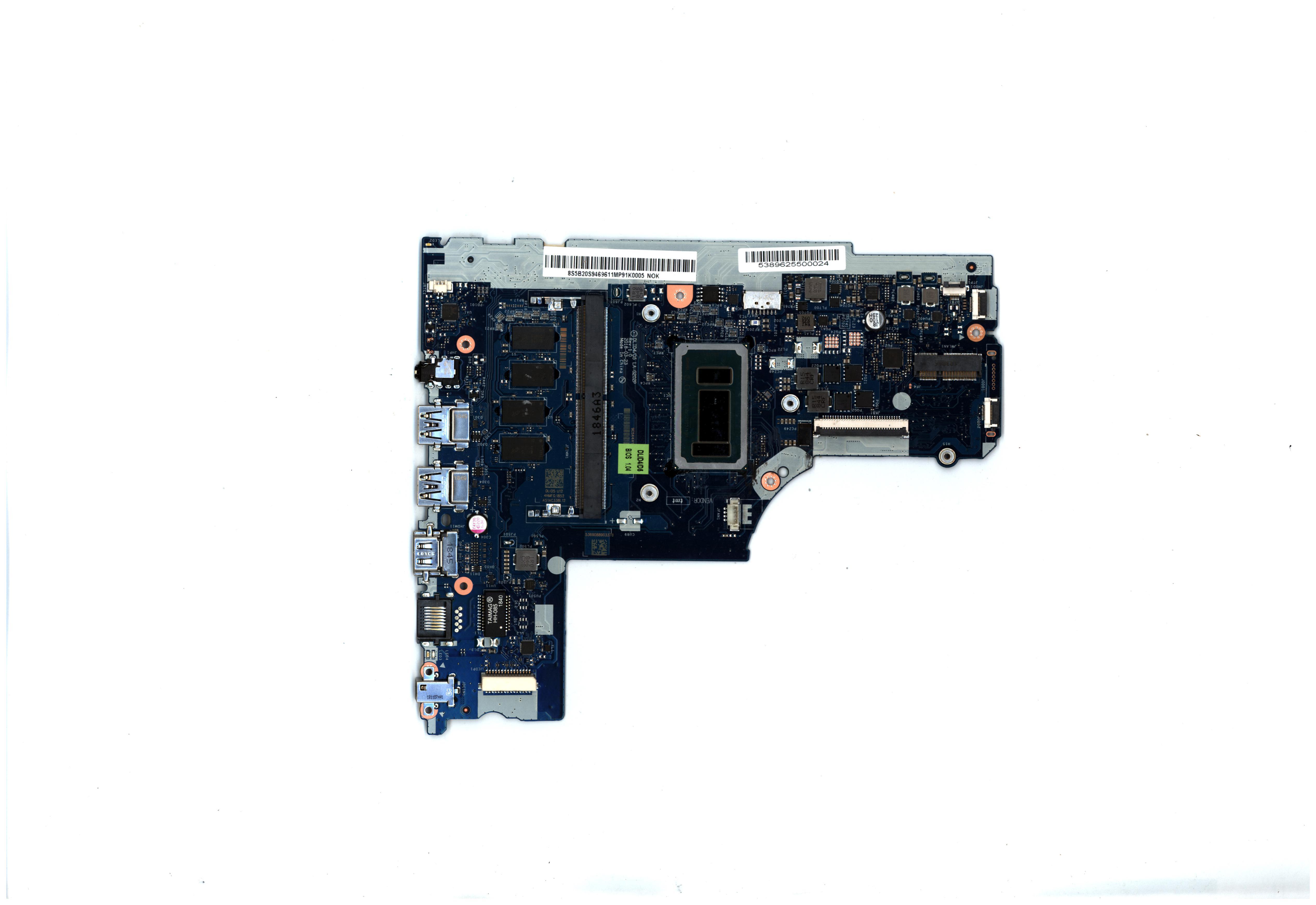 Placa de baza Laptop, Lenovo, IdeaPad 130-15IKB type 81H7, Intel I3-6006U 4GB RAM, DLID4/D5 LA-G202P Rev: 1.0