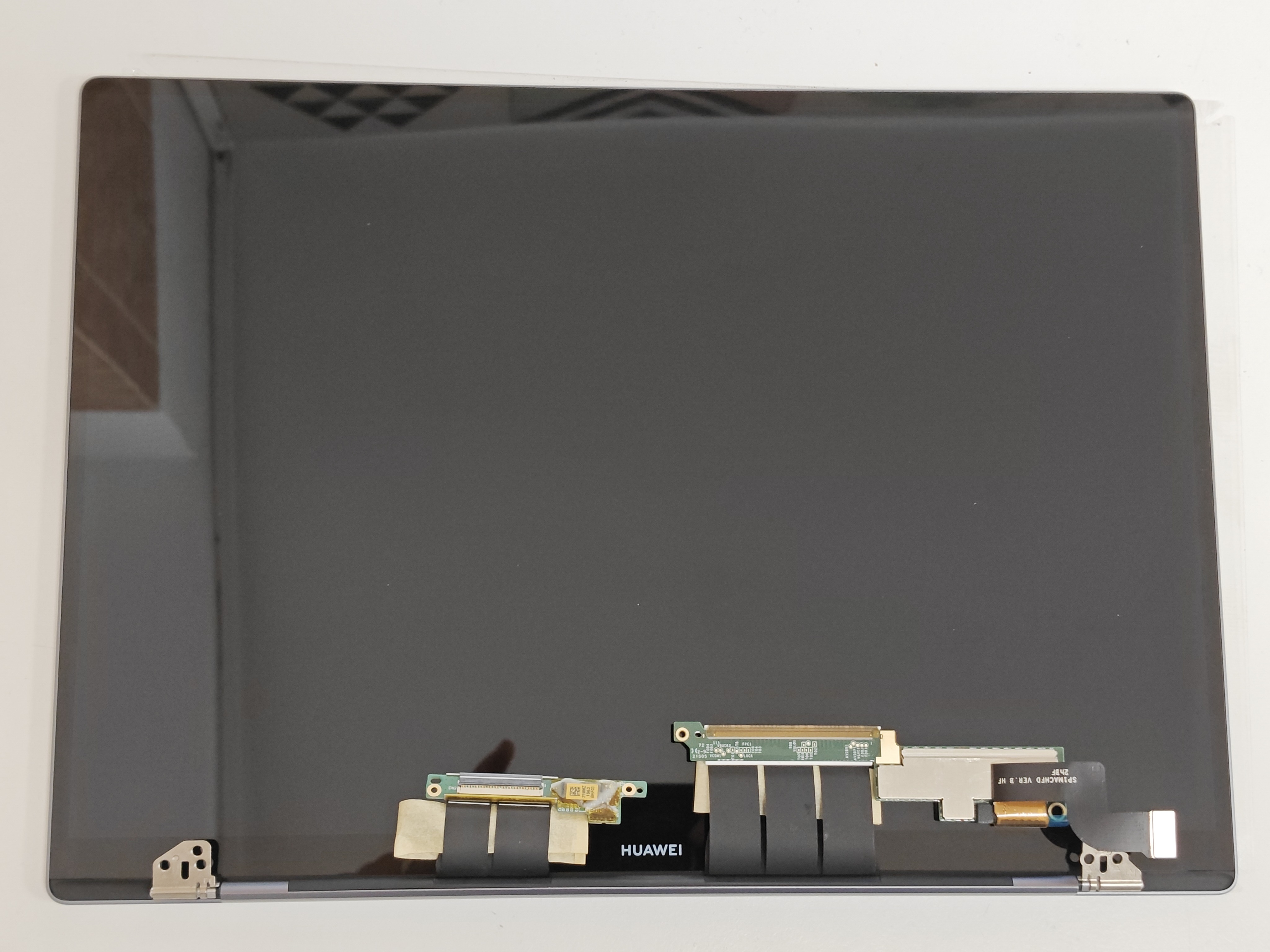 Ansamblu display complet cu capac display, balamale si cablu video Laptop, Huawei, Matebook X Pro MACHC-WAH9LP, MACHC-WAE9LP, 13.9 inch, rezolutie 3K, 3000x2000, Space Grey, touchscreen