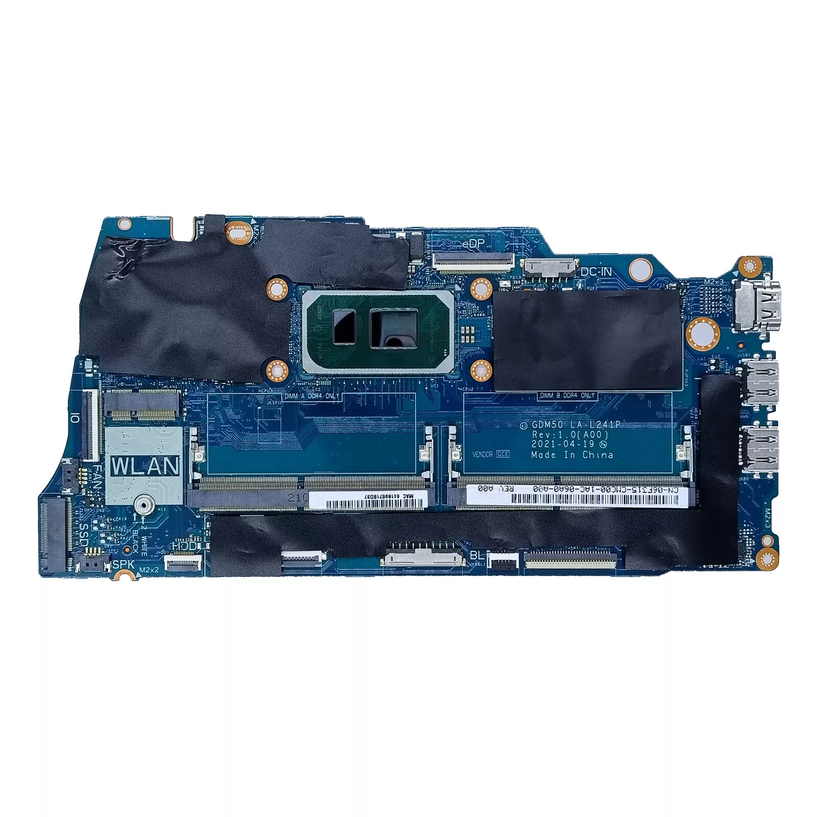 Placa de baza Laptop, Dell, Vostro 15 3510, intel i7-1165G7, SRK02, 08H85W, 8H85W, GDM50, LA-241P