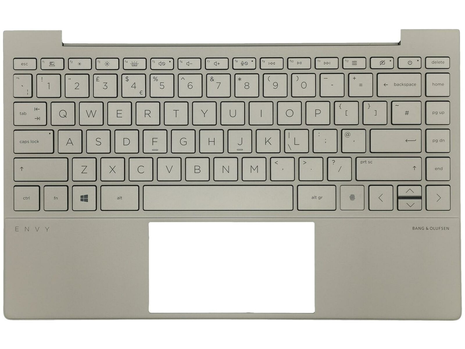Carcasa superioara cu tastatura palmrest Laptop, HP, L98415-001, L98415-B31, L96801-001, L96801-B31, L96801-031, Natural Silver, iluminata, layout US