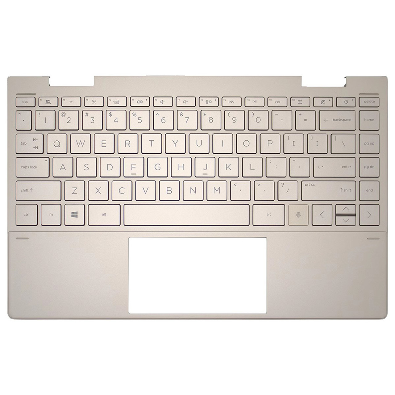 Carcasa superioara cu tastatura palmrest Laptop 2-in-1, HP, Envy X360 13-BD, 13T-BD, TPN-C152, M17263-001, M17263-031, M17263-B31, M15291-001, M15291-B31, M15291-031, AM2UT000450, AM2UT000900, iluminata, aurie, layout US