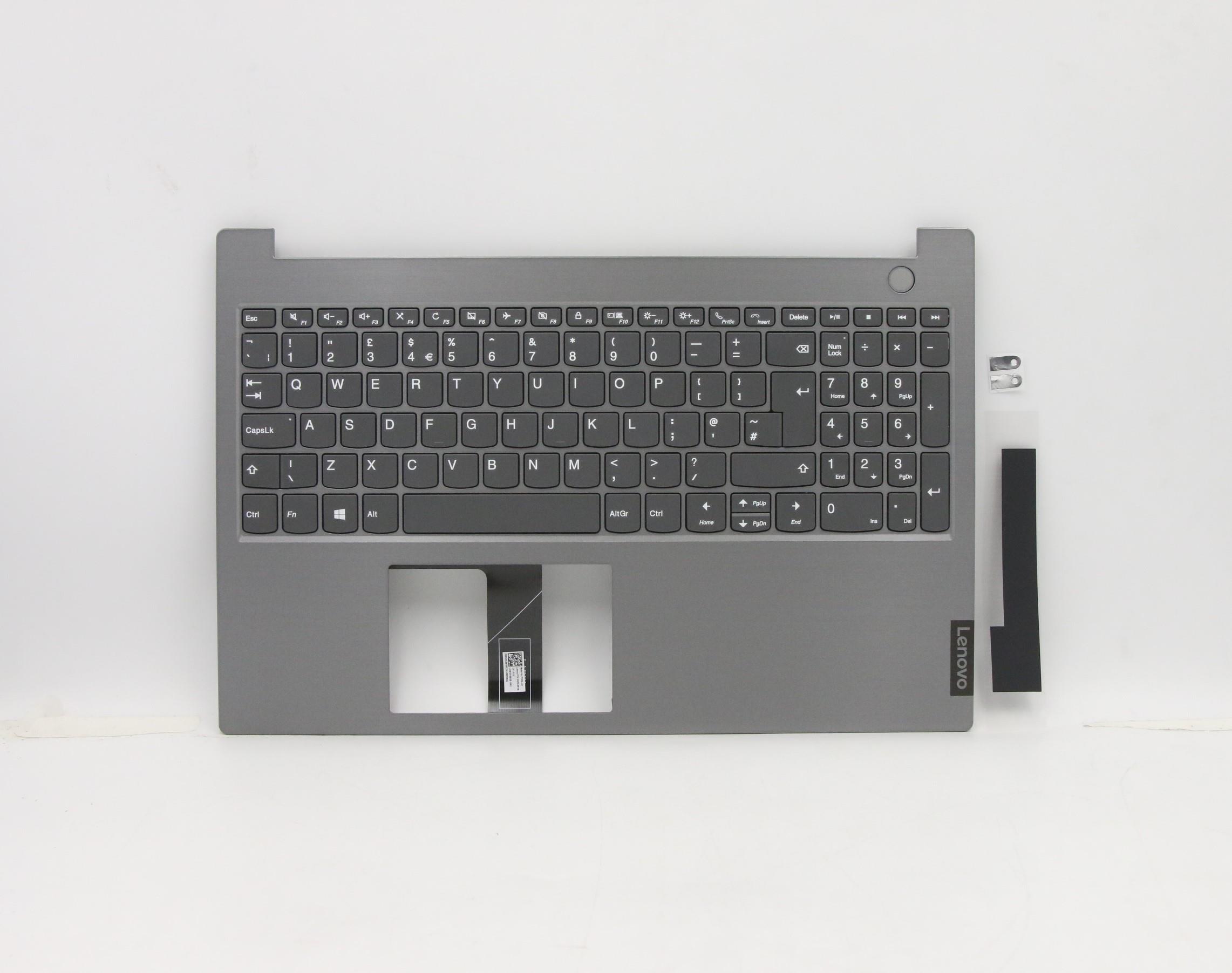 Carcasa superioara cu tastatura palmrest Laptop, ThinkBook 15-IIL Type 20SM, 5CB0W45422, 4FLVATALV50 3D, Mineral Grey, layout UK