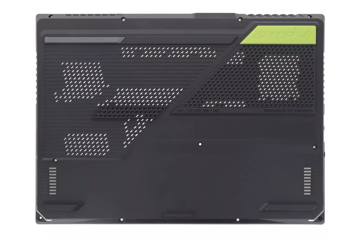 Carcasa inferioara bottom case Laptop Gaming, Asus, ROG Strix G15 G513R, G513RM, G513RS, G513RW, G513RX, 90NR0885-R7D010, 90NR0885-R7D011, G513RX-2F, 6070B2002901, gri