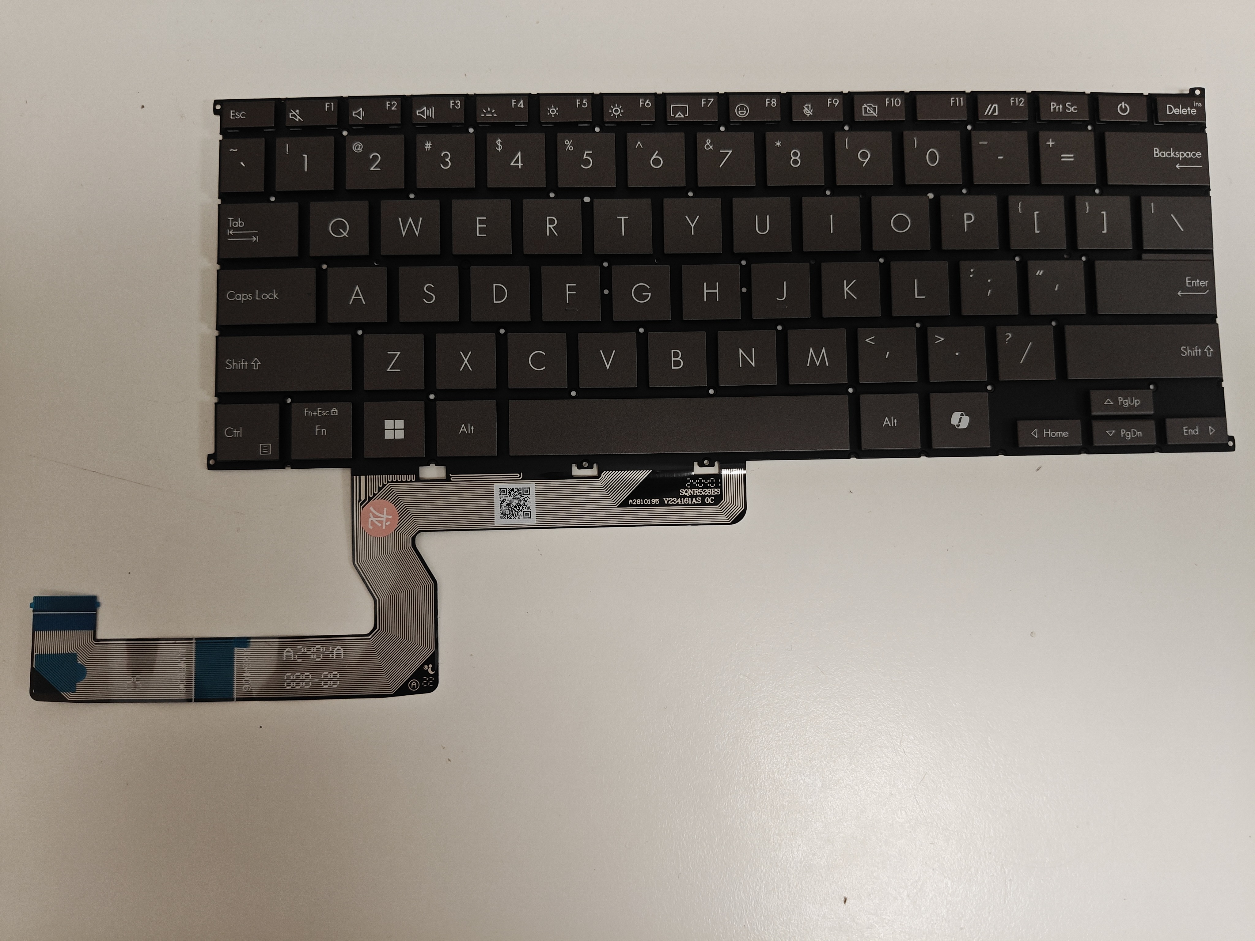 Tastatura compatibila Laptop, Asus, Zenbook S16 UM5606K, UM5606KA, UM5606W, UM5606WA, iluminata, gri, layout US