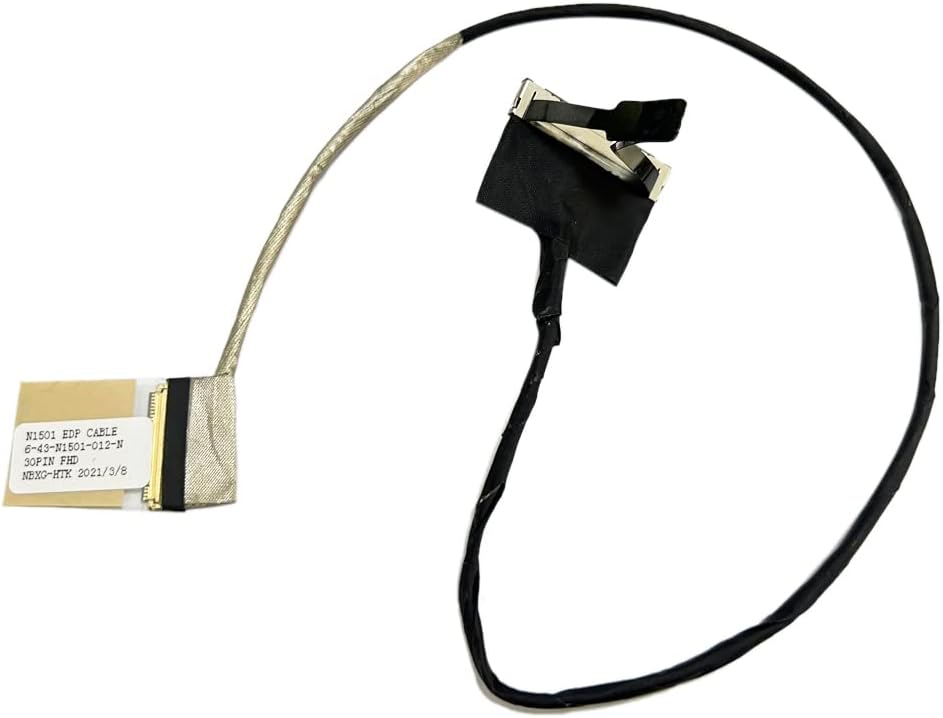 Cablu video LVDS Laptop, Clevo, P640R, P640RE, 6-43-P6401-010-1N, Ni501 EDP Cable, 30 pini