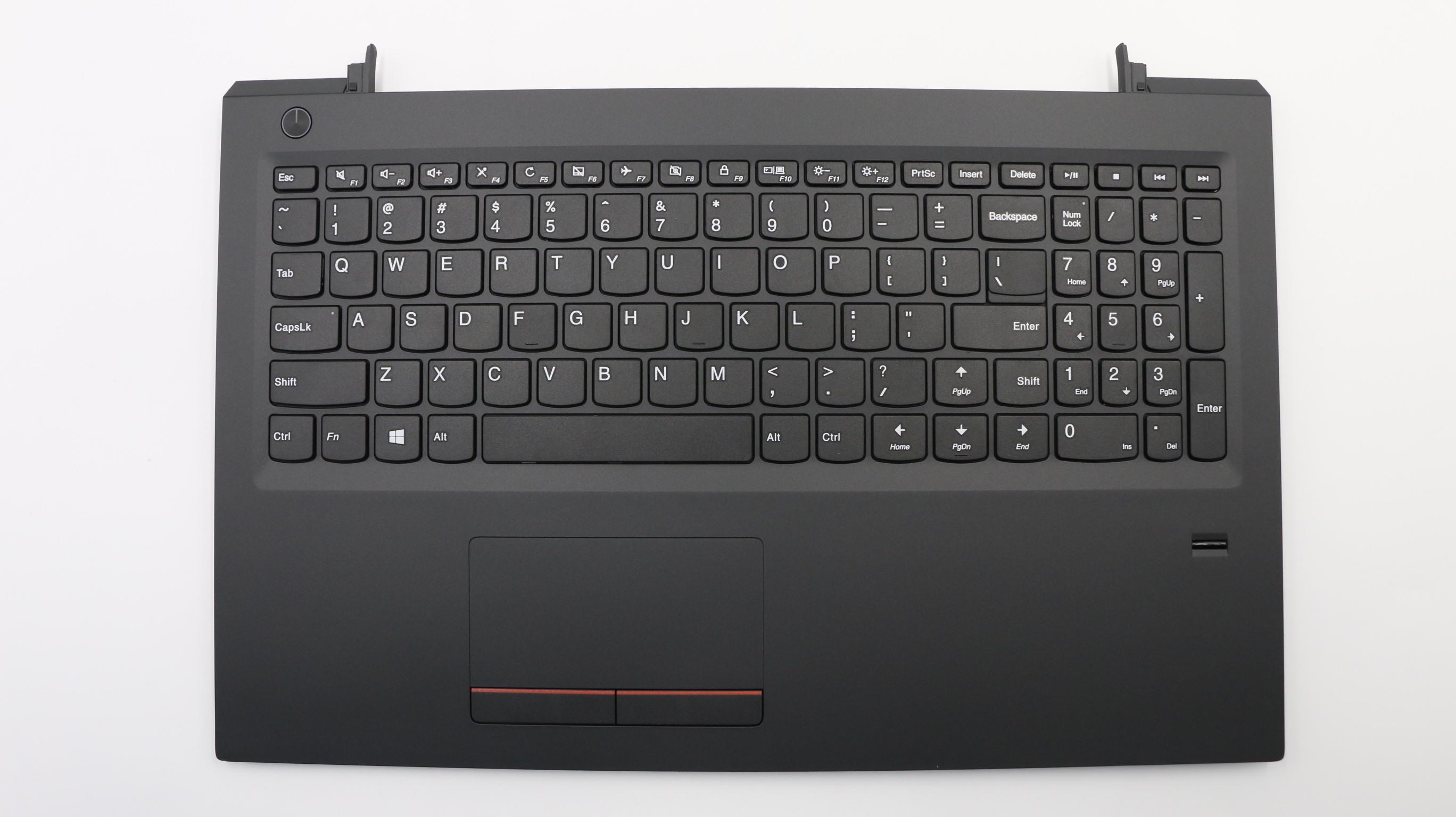 Carcasa superioara cu tastatura palmrest Laptop, Lenovo, V310-15IKB Type 80T3, 5CB0L46631, 3FLV7TALV00, neagra, cu fingerprint, layout US