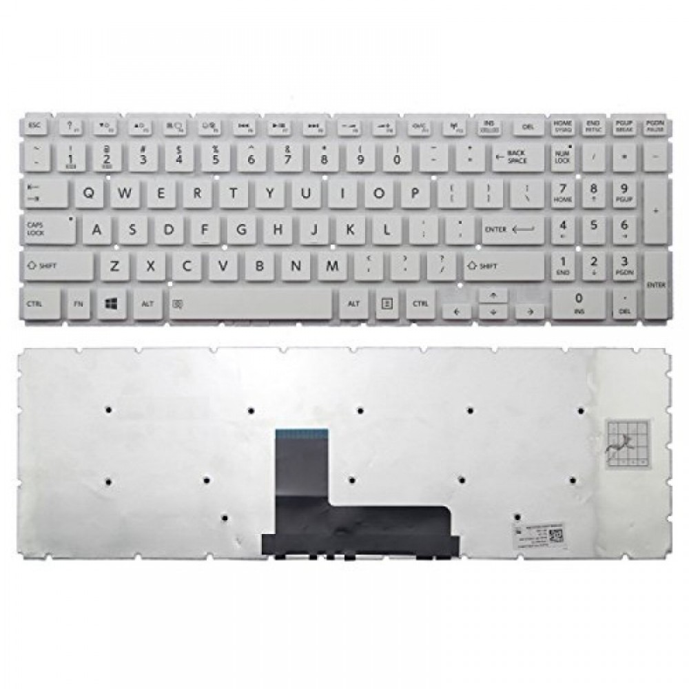 Tastatura Laptop, Toshiba, Satellite L50-B, L50T-B, alba, layout US
