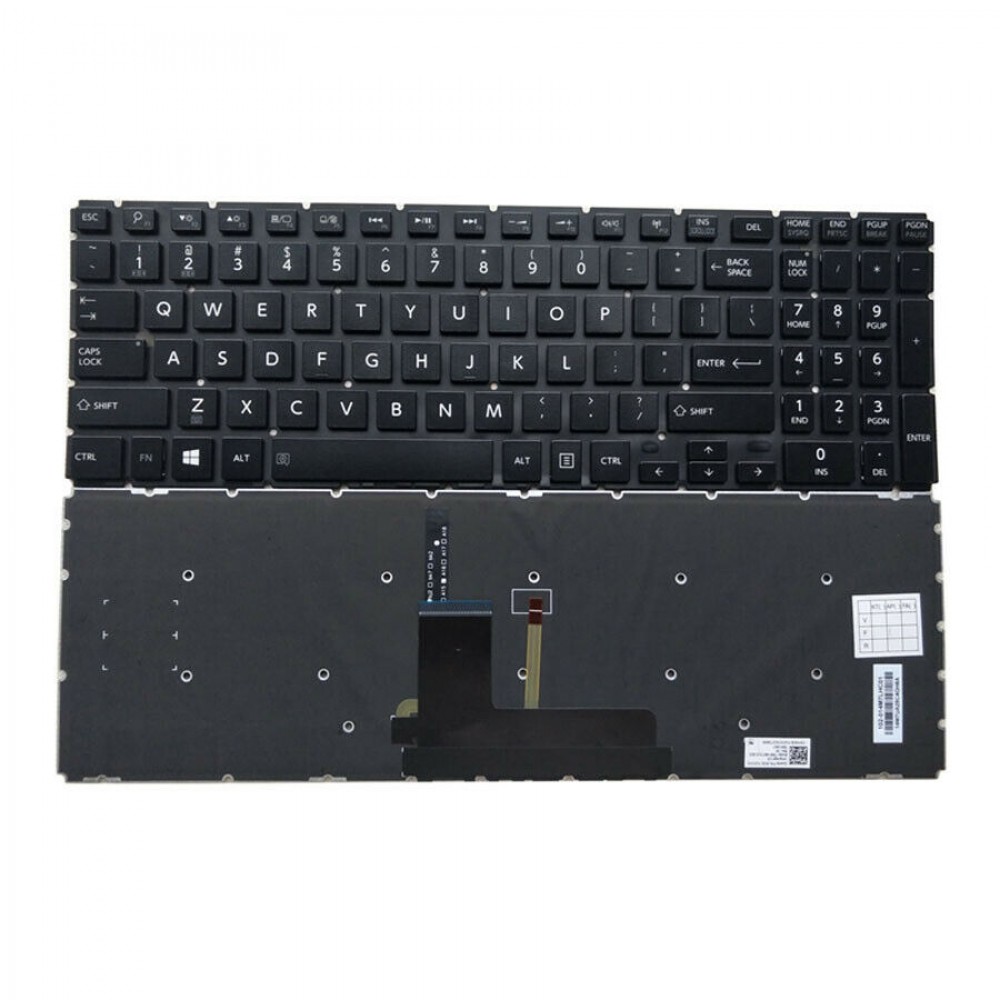 Tastatura Laptop, Toshiba, Satellite L50-B, L50T-B, neagra, iluminata, layout US