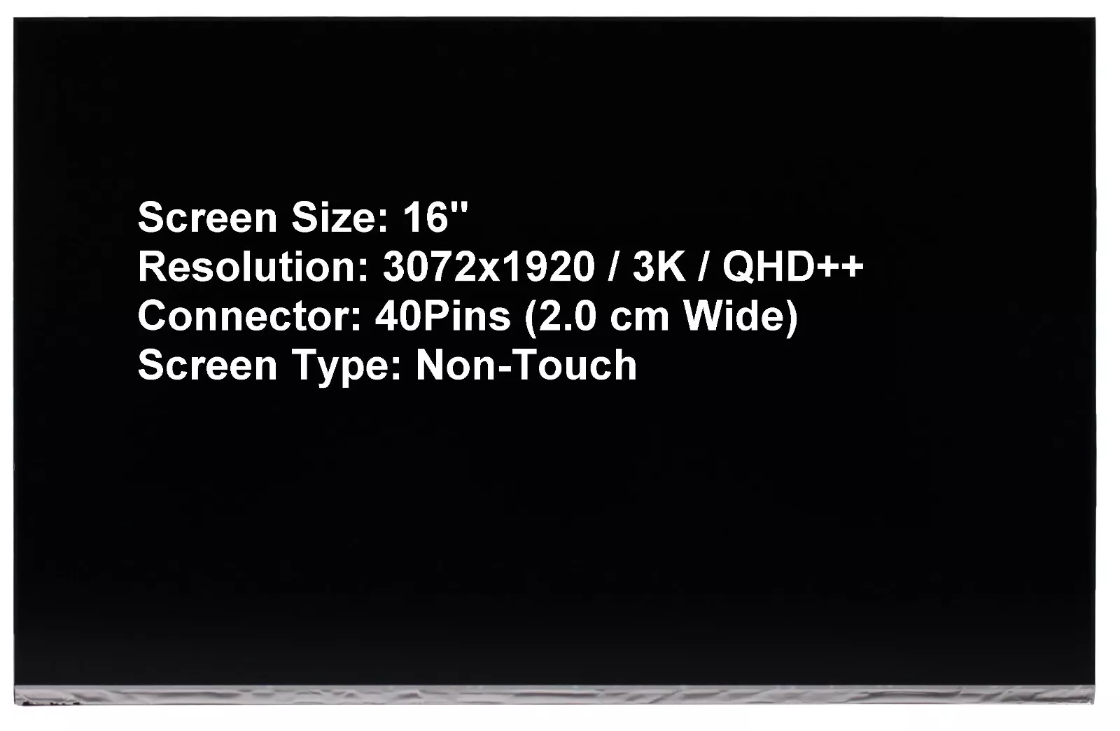 Display Laptop, Dell, Inspiron 16 Plus 7620, 7625, NCJPF, 0NCJPF, NE160F8M-N41, 16 inch, rezolutie 3K, 3072x1920, 60Hz, conector ingust, 40 pini