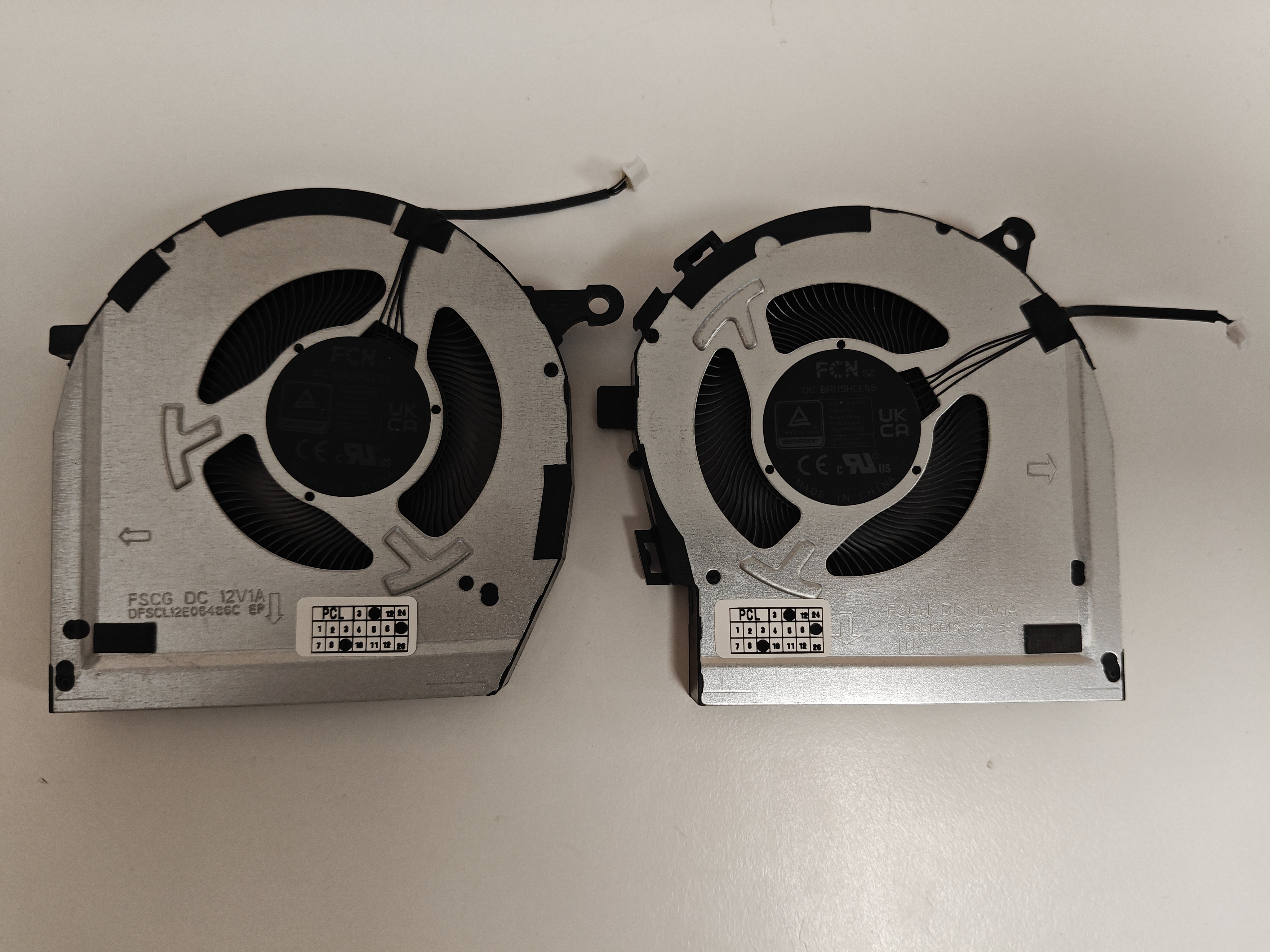 Set coolere Laptop, Lenovo, Legion 5H40S21015, 5H40S21017, 5H40S21018, 5H40S21200, 5H40S21201, 5H40S21202, 5H40S21203, DFSCL12E06486C-FSCG, DFSCL12E164486C-FSCH, BN8510S2H-001P, BN8510S2H-002P, 12V, 1A