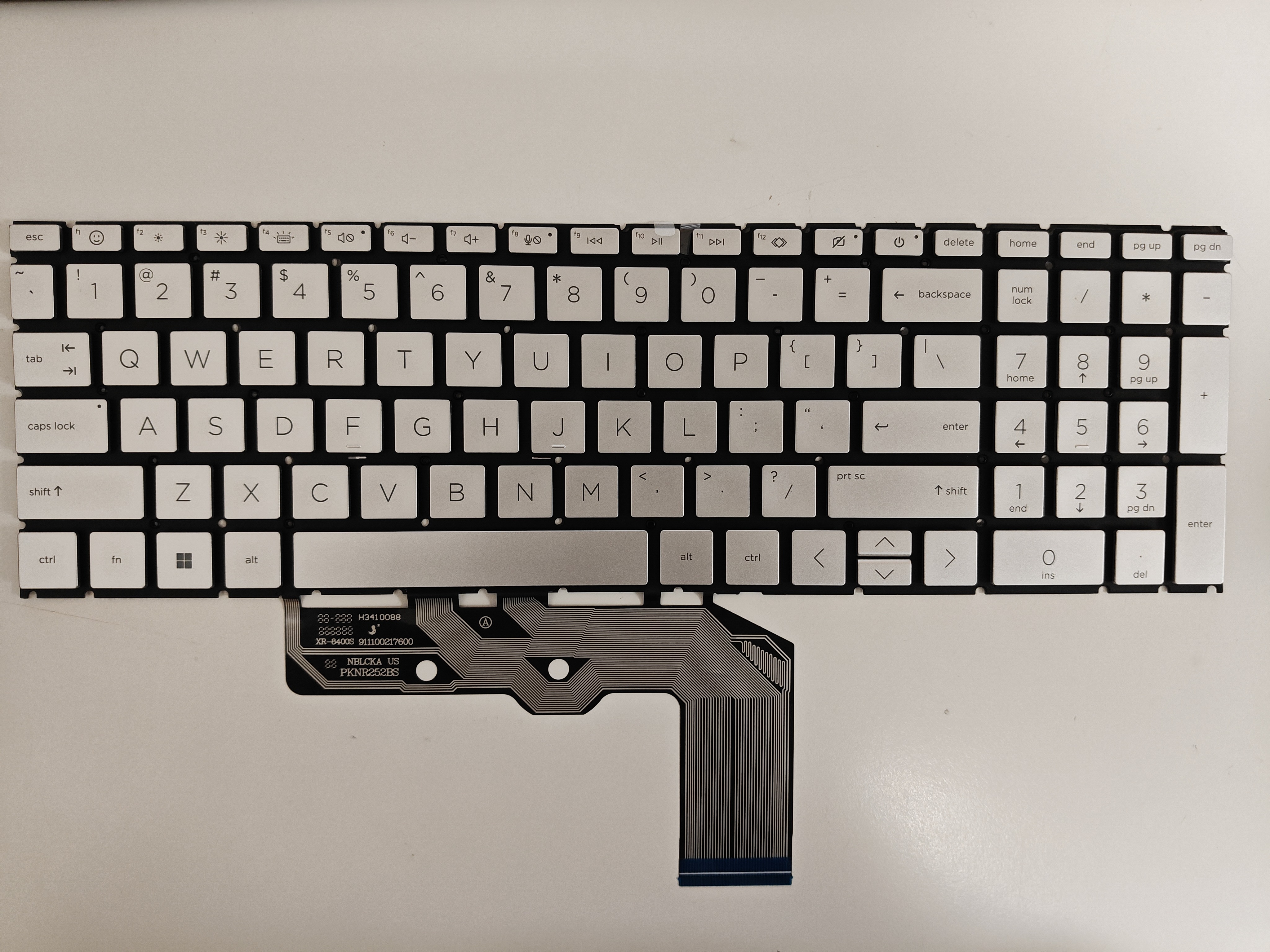 Tastatura Laptop, HP, Envy 17-DA, 17T-DA, iluminata, argintie, layout US