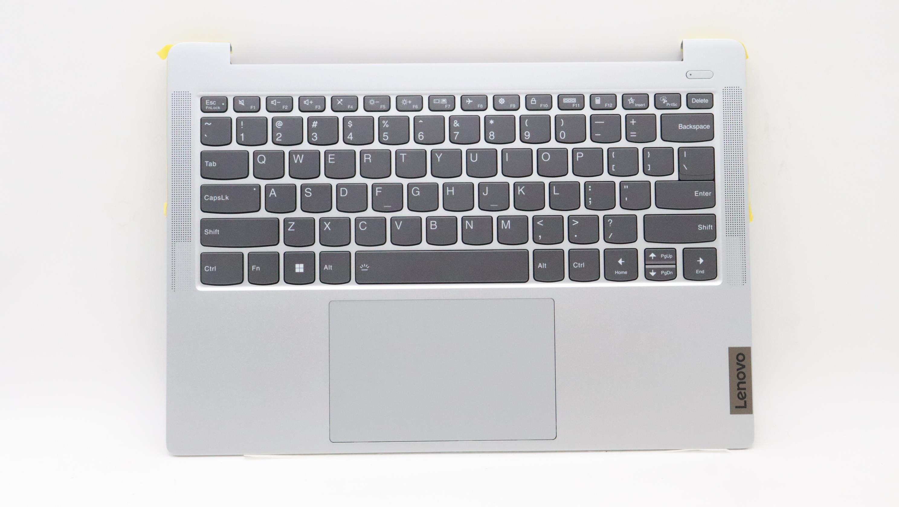 Carcasa superioara cu tastatura palmrest Laptop, Lenovo, IdeaPad Slim 5 14IAH8 Type 83BF, 5CB1L10834, AM3XW000801, Clould Grey, iluminata, layout US