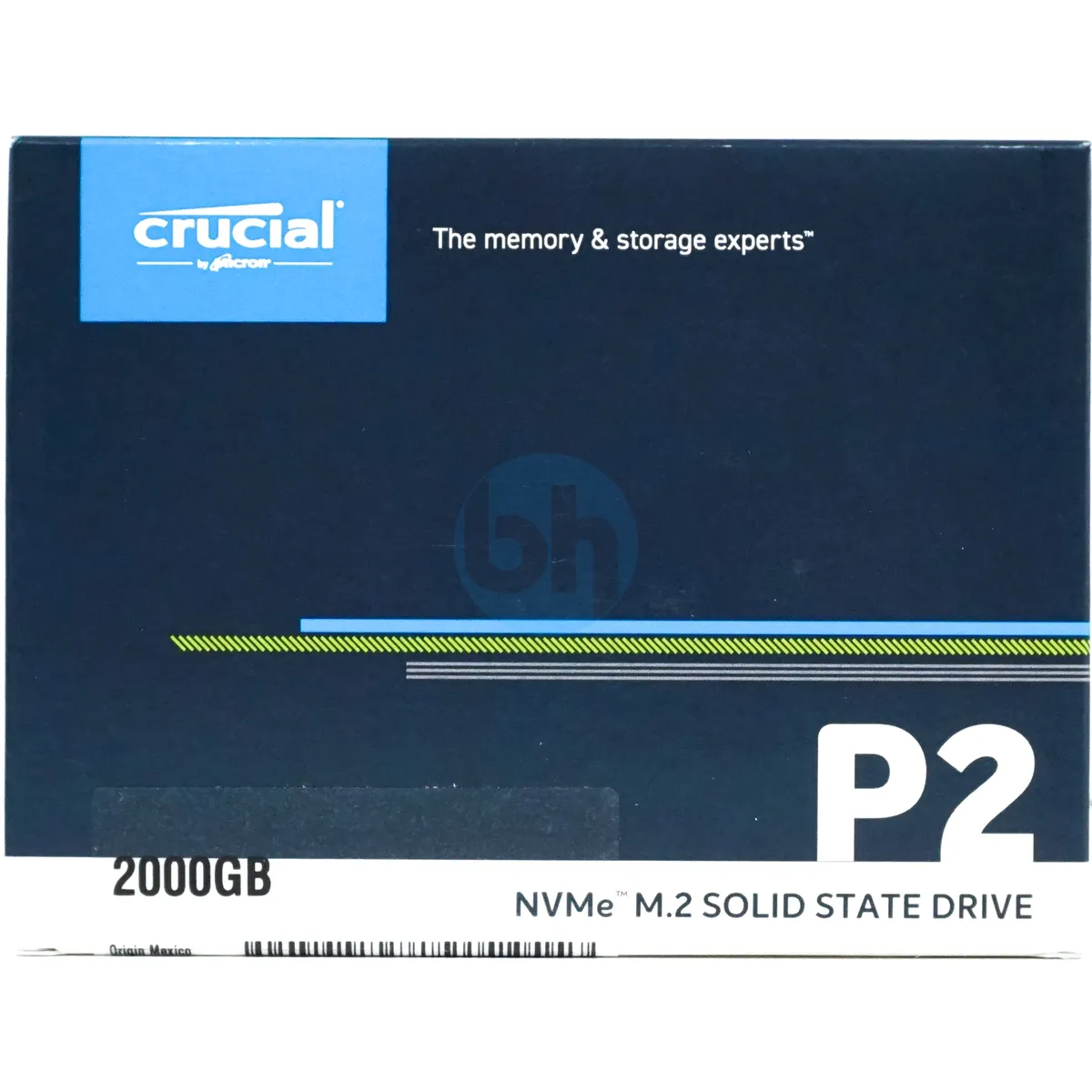 Solid State Drive (SSD) Crucial P2, 2TB, NVMe, M.2., CT2000P2SSD8, Laptop/Desktop