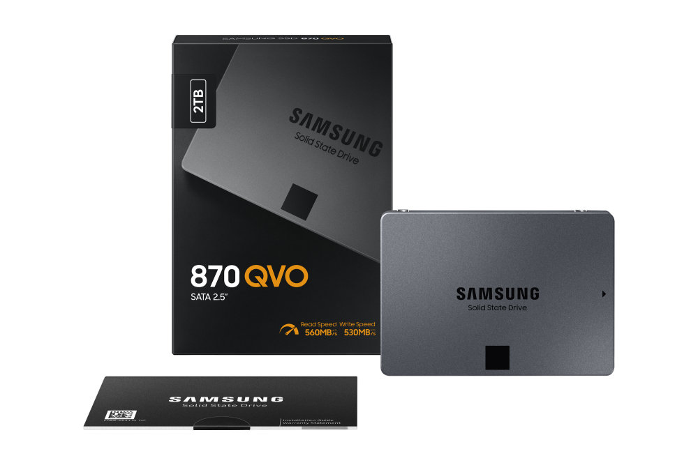 Solid-State Drive (SSD) Samsung 870 QVO, 2TB, SATA III, 2.5inch, MZ-77Q2T0, Laptop/Desktop